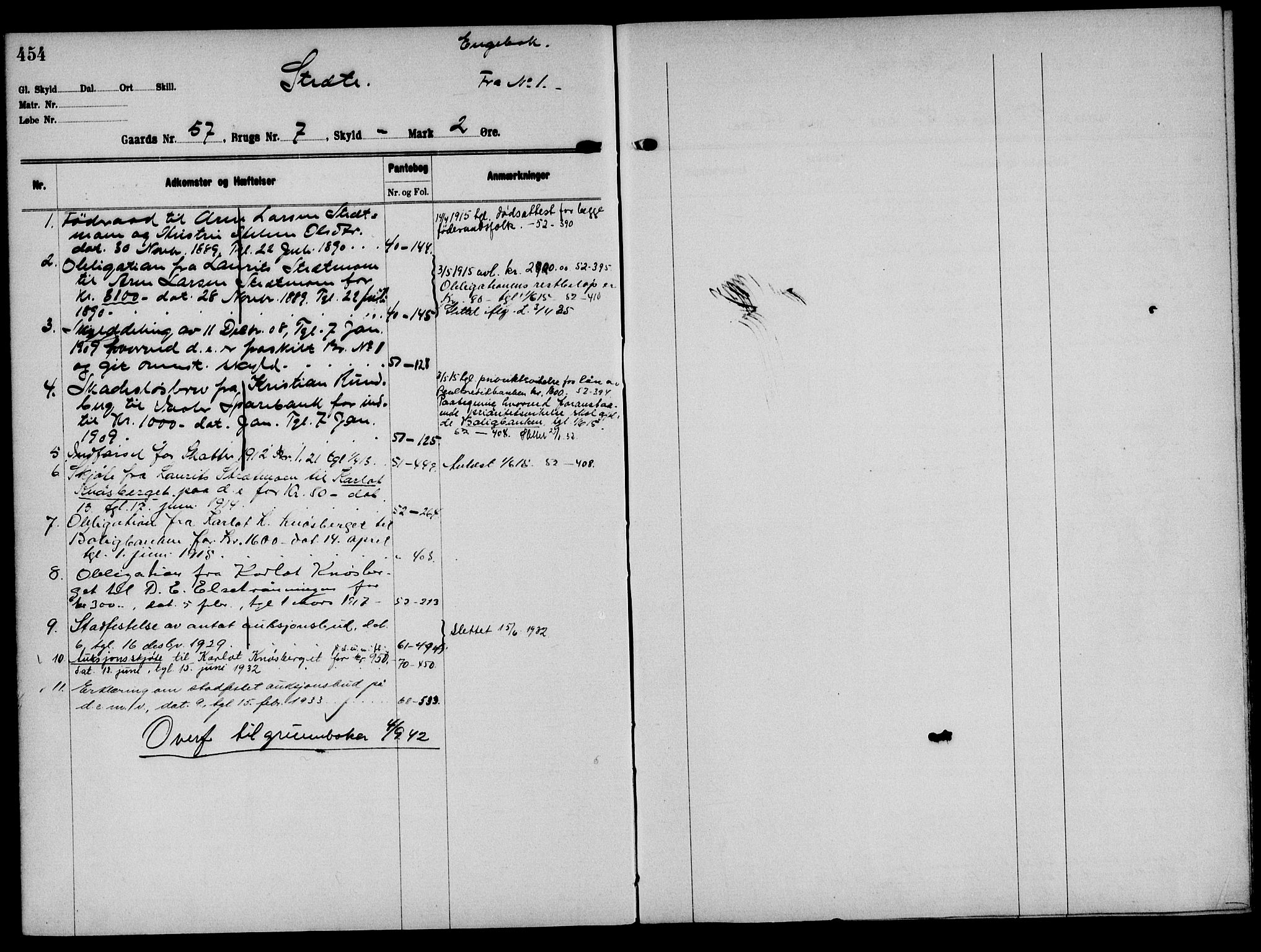 Solør tingrett, AV/SAH-TING-008/H/Ha/Hak/L0004: Mortgage register no. IV, 1900-1935, p. 454