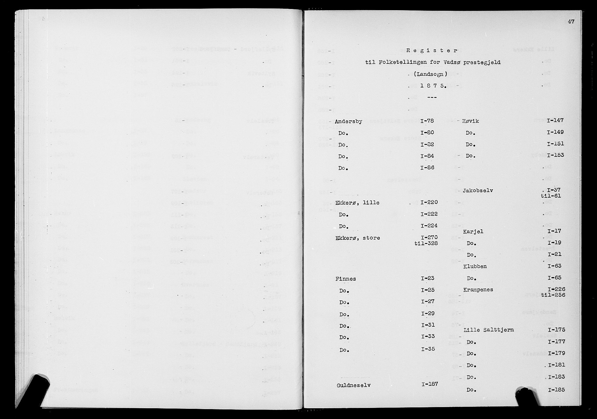 SATØ, 1875 census for 2029L Vadsø/Vadsø, 1875, p. 47