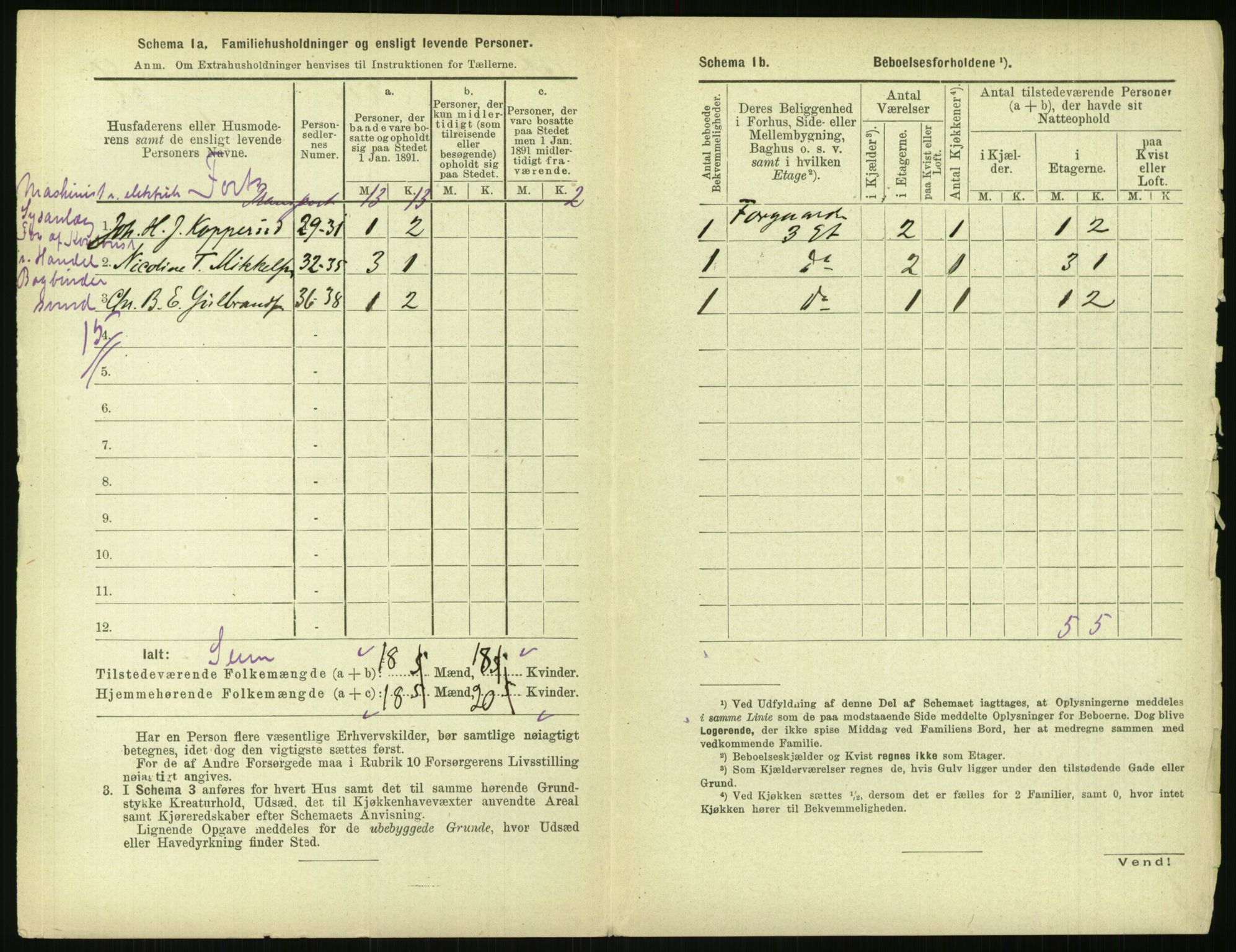 RA, 1891 census for 0301 Kristiania, 1891, p. 127269