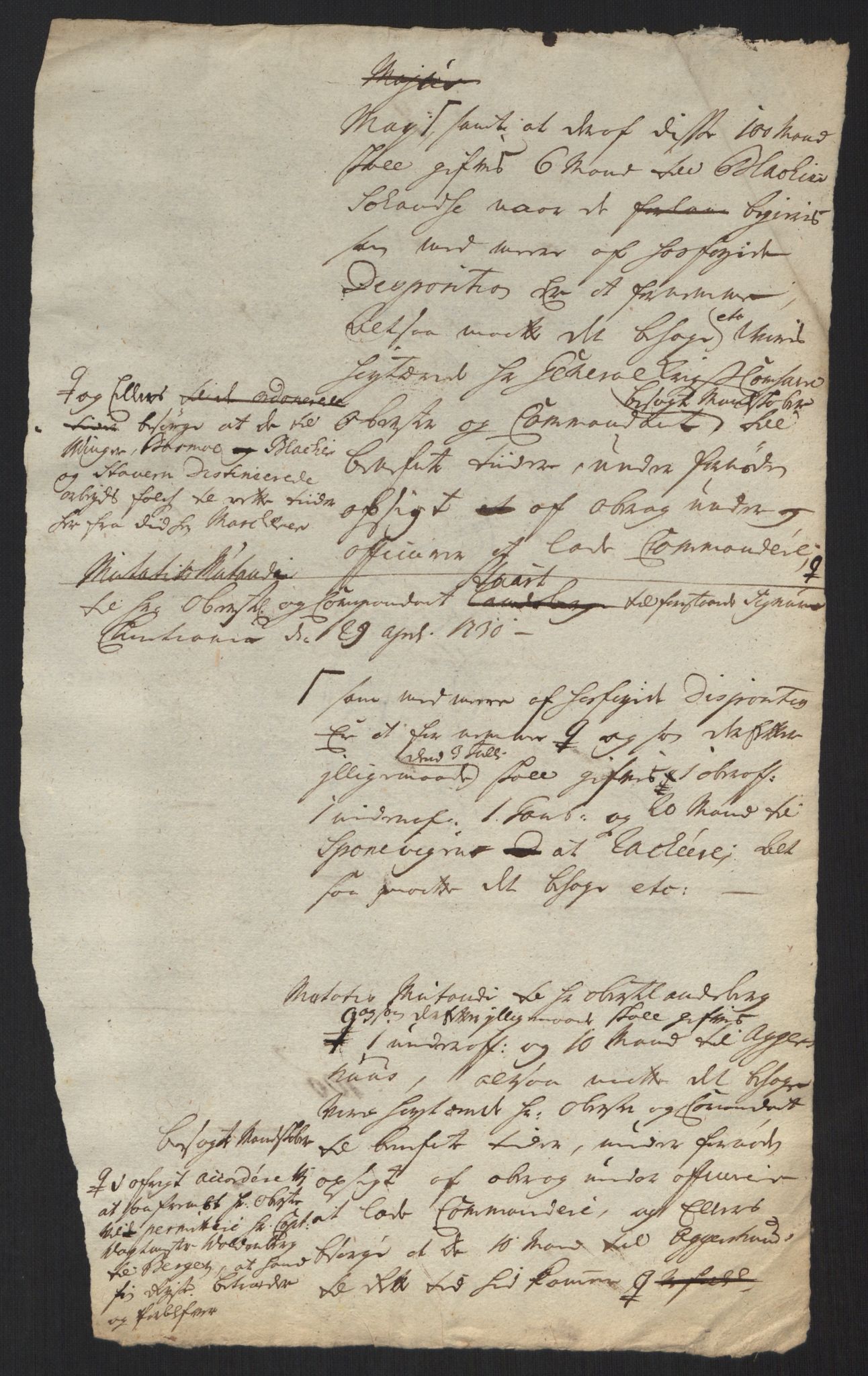 Kommanderende general (KG I) med Det norske krigsdirektorium, AV/RA-EA-5419/B/L0013: Kommanderende generals konsepter, 1730-1733, p. 31