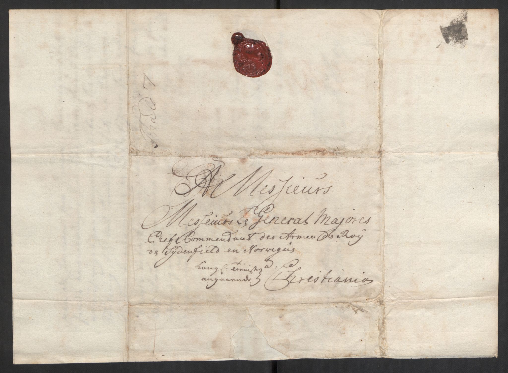 Kommanderende general (KG I) med Det norske krigsdirektorium, AV/RA-EA-5419/D/L0153: Fredriksten festning: Brev, inventarfortegnelser og regnskapsekstrakter, 1724-1729, p. 296