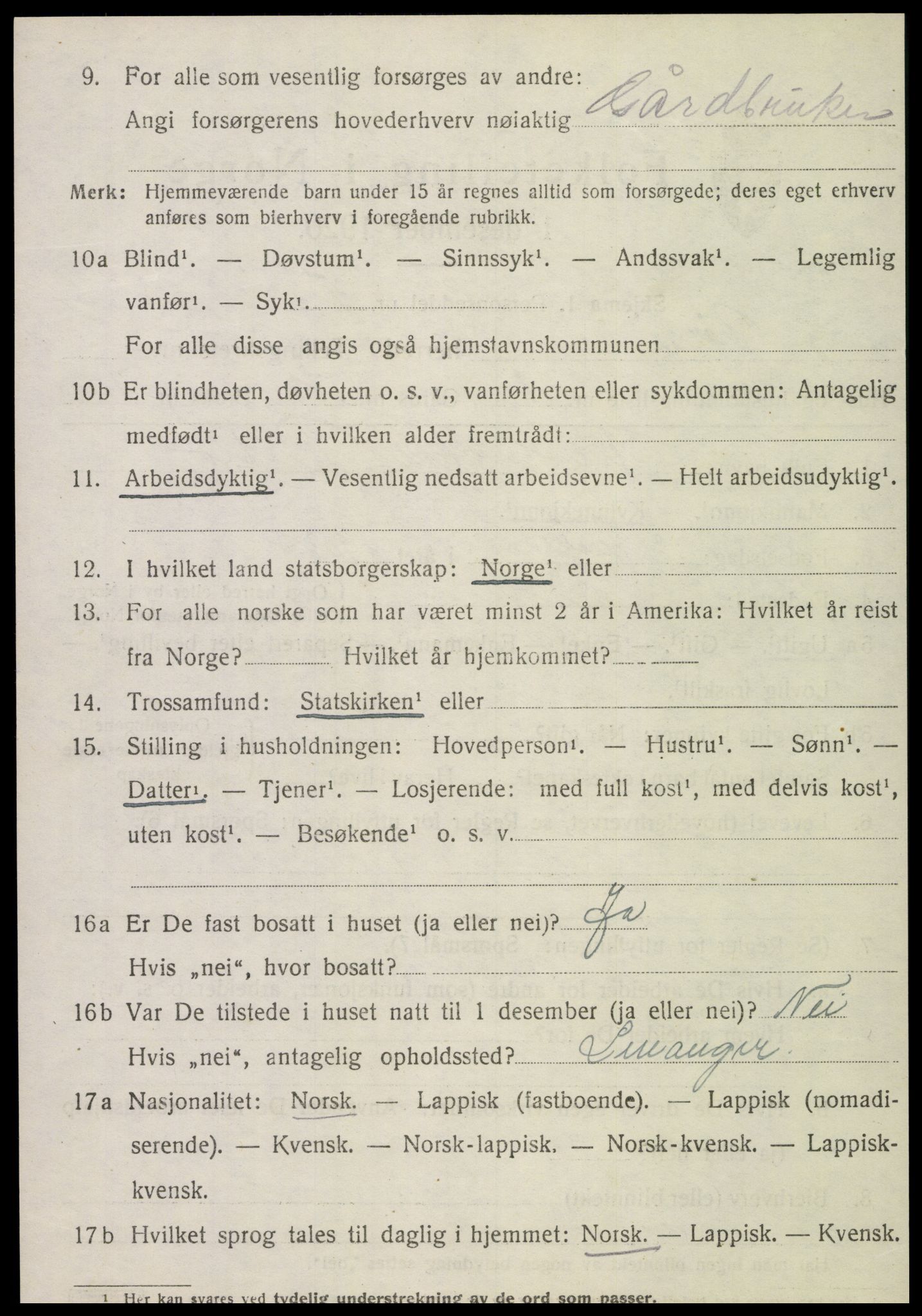 SAT, 1920 census for Røra, 1920, p. 1512