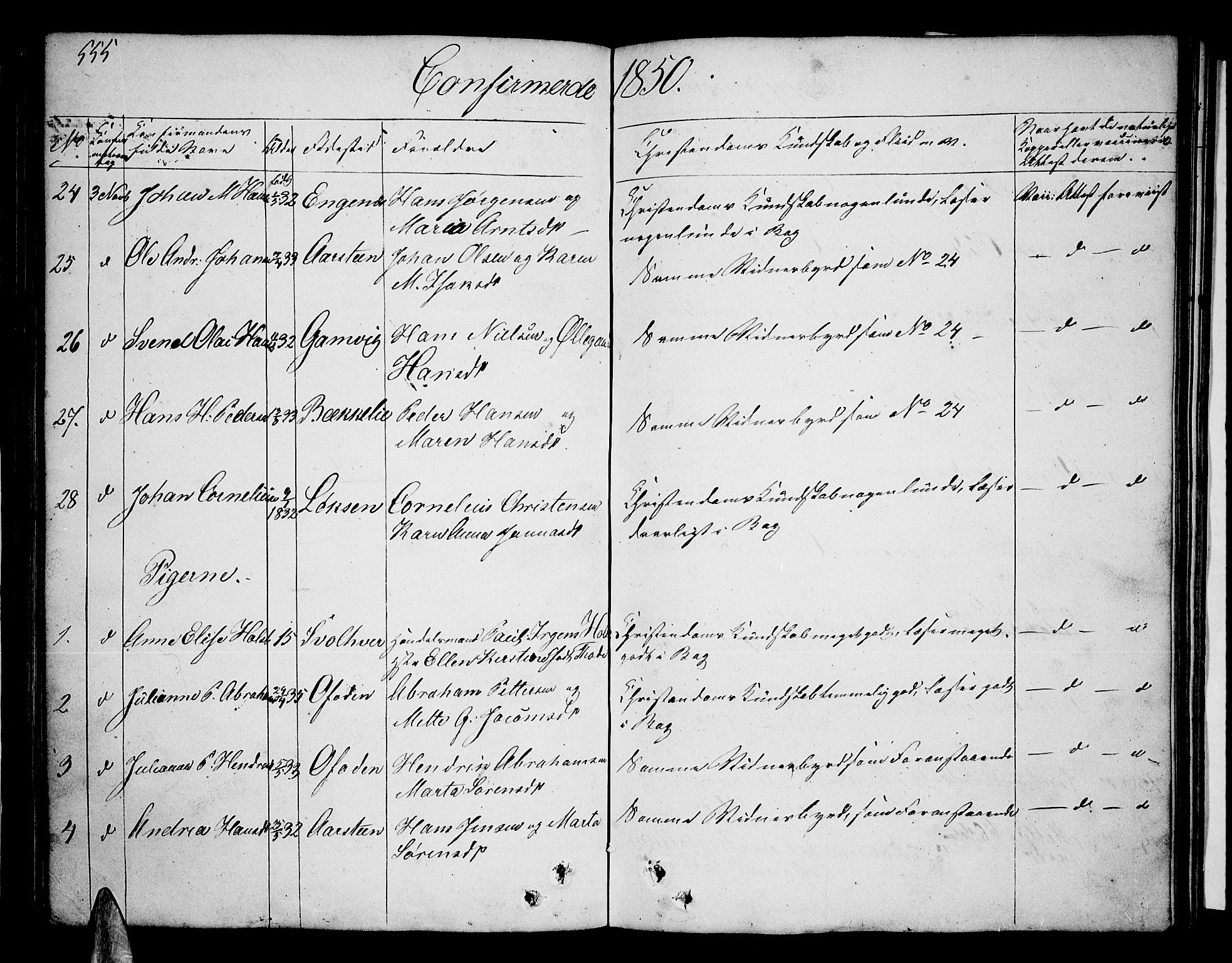 Ibestad sokneprestembete, SATØ/S-0077/H/Ha/Hab/L0003klokker: Parish register (copy) no. 3, 1833-1852, p. 555