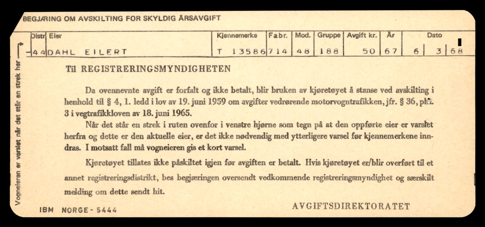 Møre og Romsdal vegkontor - Ålesund trafikkstasjon, AV/SAT-A-4099/F/Fe/L0049: Registreringskort for kjøretøy T 14864 - T 18613, 1927-1998, p. 3257