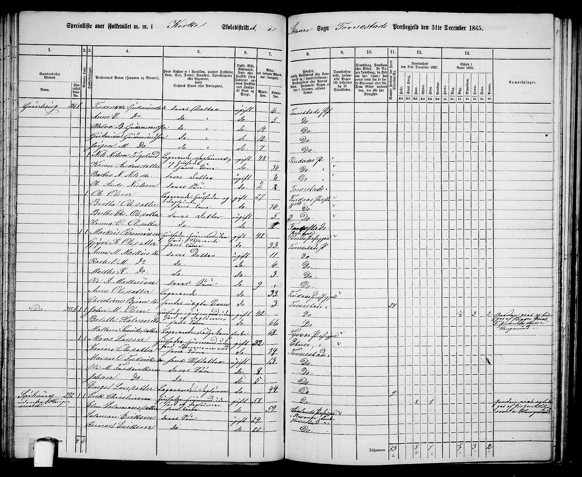 RA, 1865 census for Torvastad/Torvastad, Skåre og Utsira, 1865, p. 93