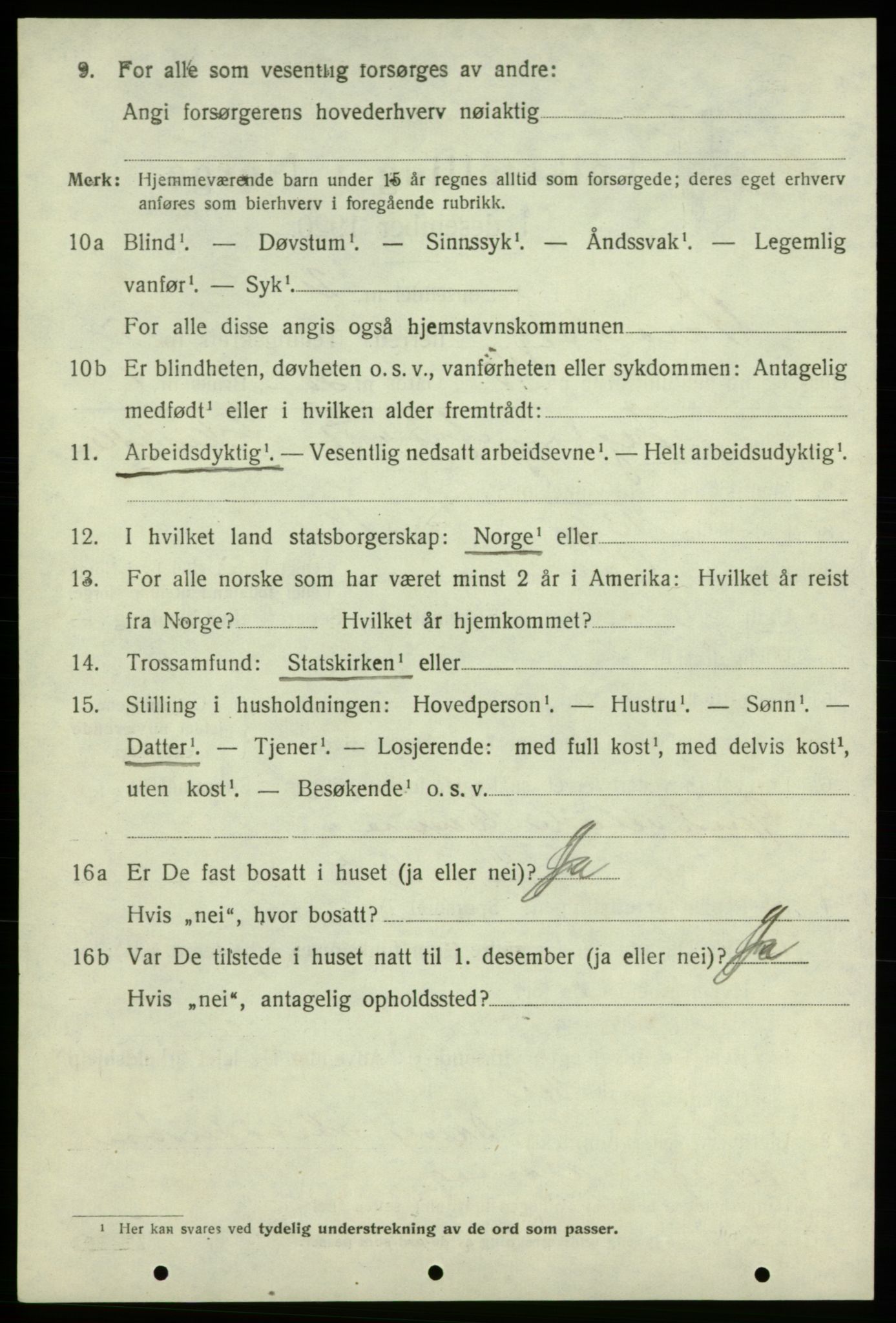 SAB, 1920 census for Varaldsøy, 1920, p. 2290