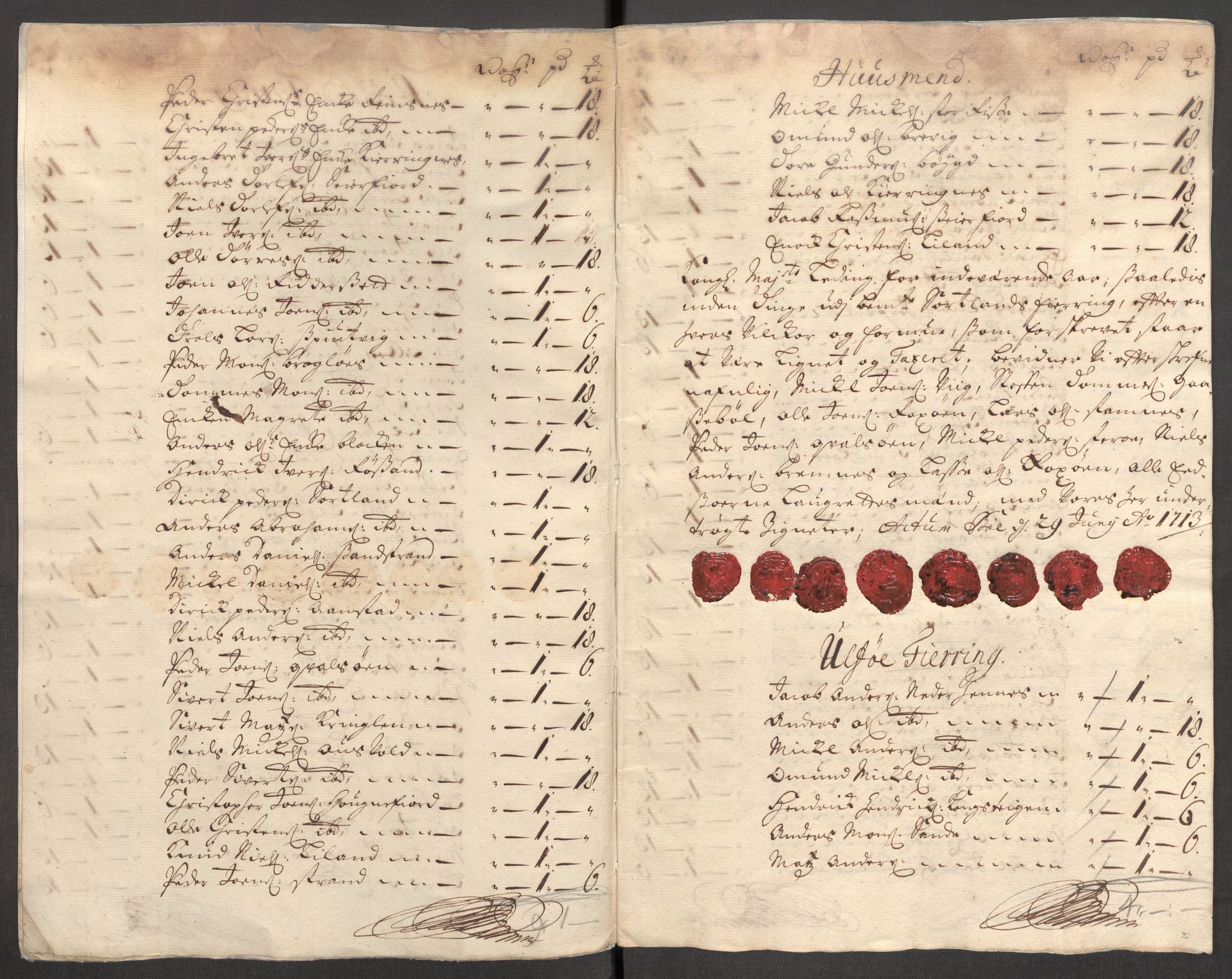 Rentekammeret inntil 1814, Reviderte regnskaper, Fogderegnskap, AV/RA-EA-4092/R67/L4679: Fogderegnskap Vesterålen, Andenes og Lofoten, 1711-1713, p. 213