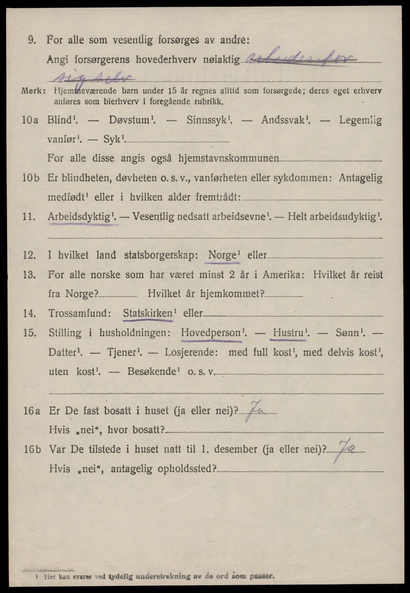 SAT, 1920 census for Fræna, 1920, p. 6058