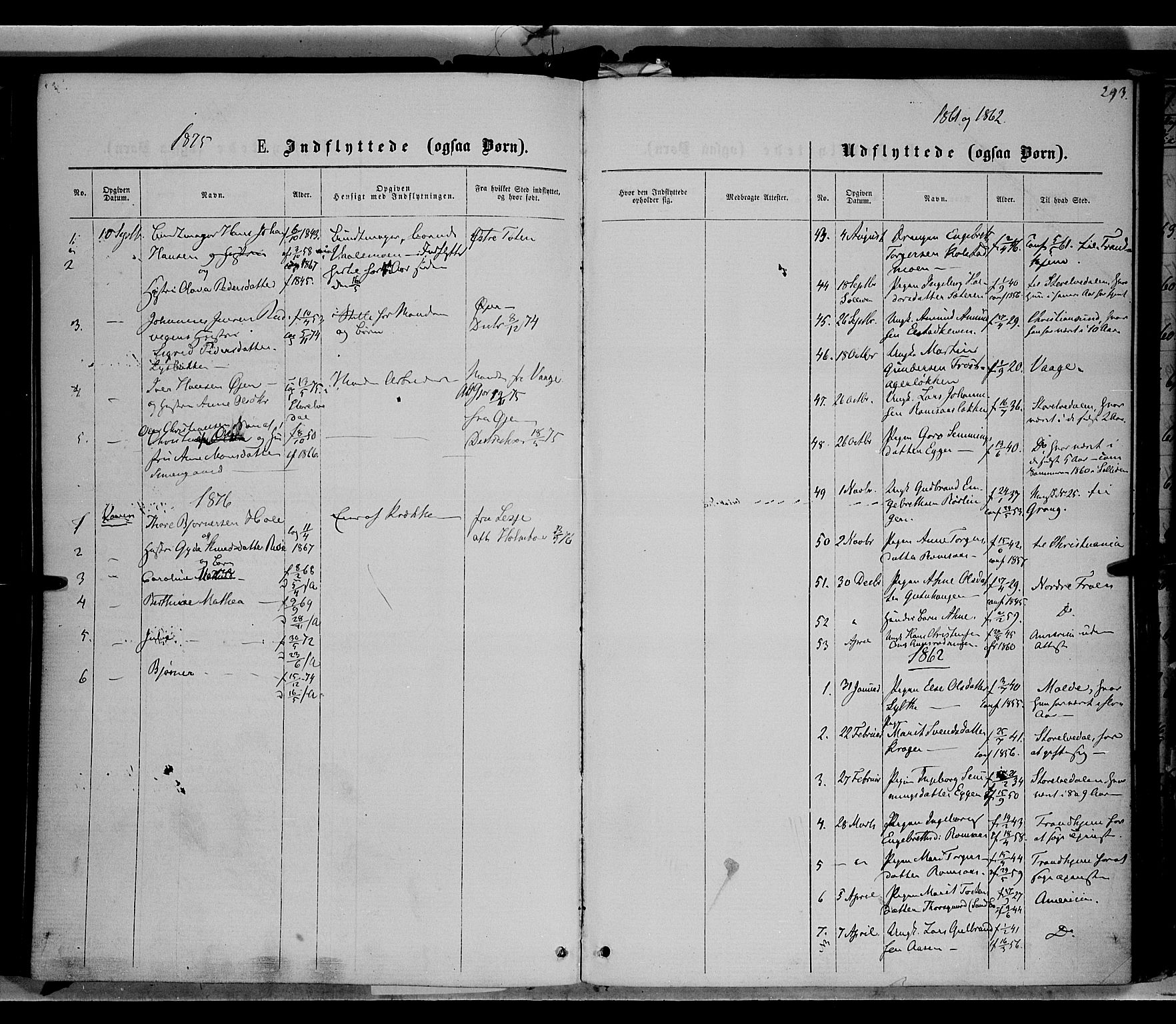 Ringebu prestekontor, SAH/PREST-082/H/Ha/Haa/L0007: Parish register (official) no. 7, 1860-1877, p. 293