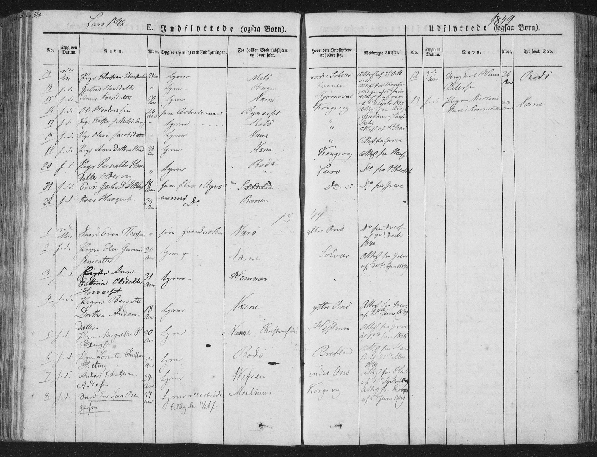 Ministerialprotokoller, klokkerbøker og fødselsregistre - Nordland, SAT/A-1459/839/L0566: Parish register (official) no. 839A03, 1825-1862, p. 568