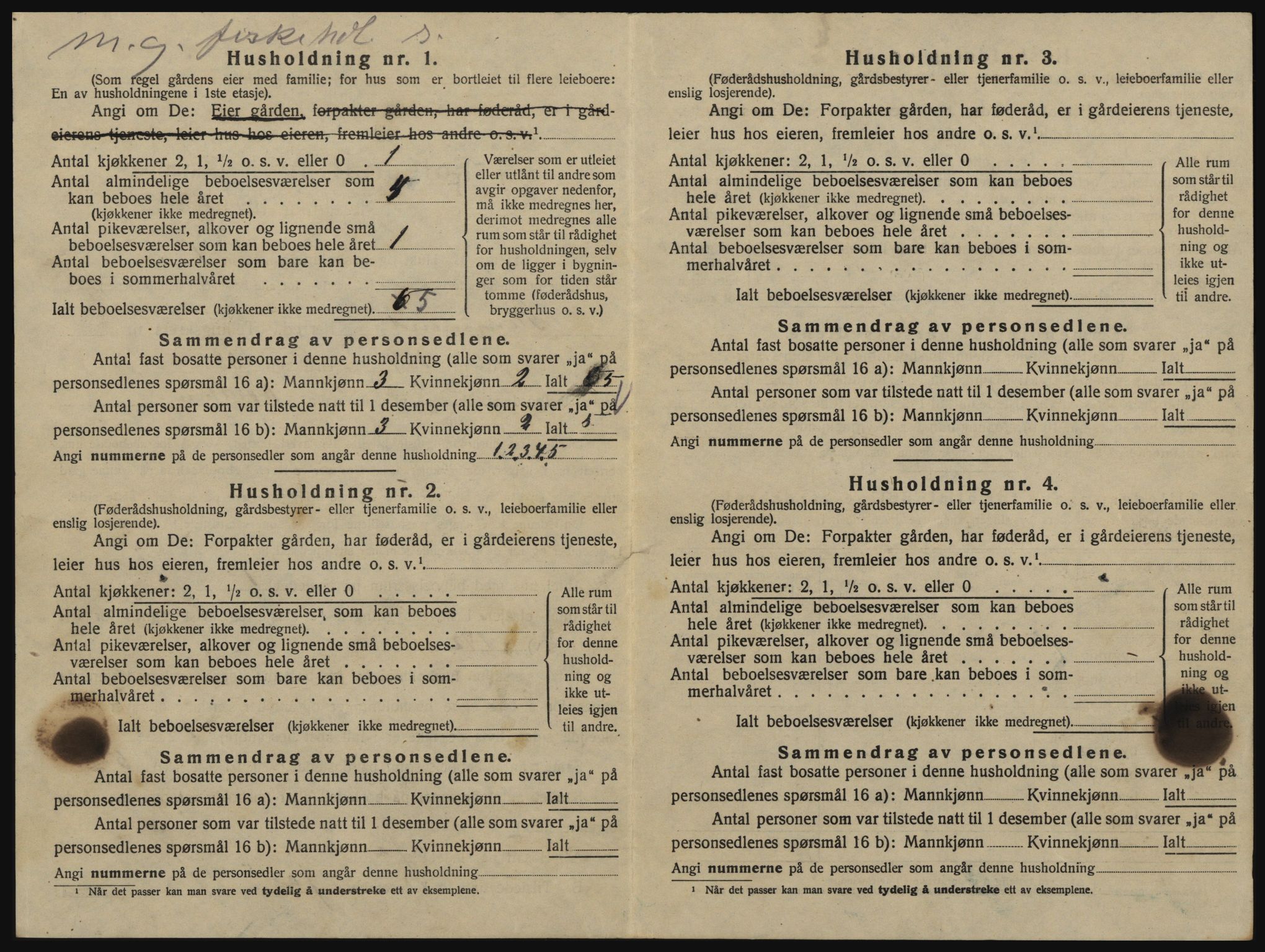 SAO, 1920 census for Glemmen, 1920, p. 2448