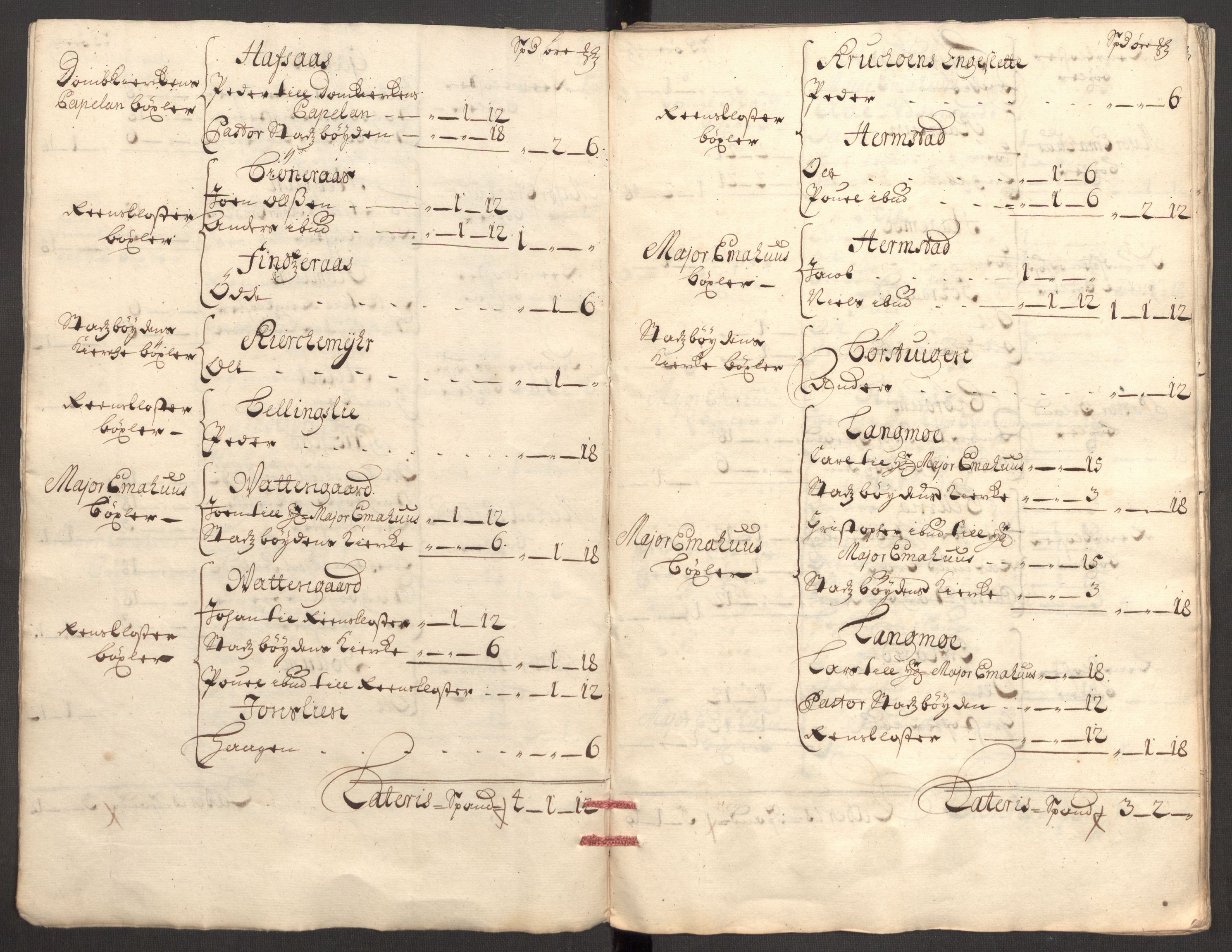 Rentekammeret inntil 1814, Reviderte regnskaper, Fogderegnskap, RA/EA-4092/R57/L3857: Fogderegnskap Fosen, 1706-1707, p. 24