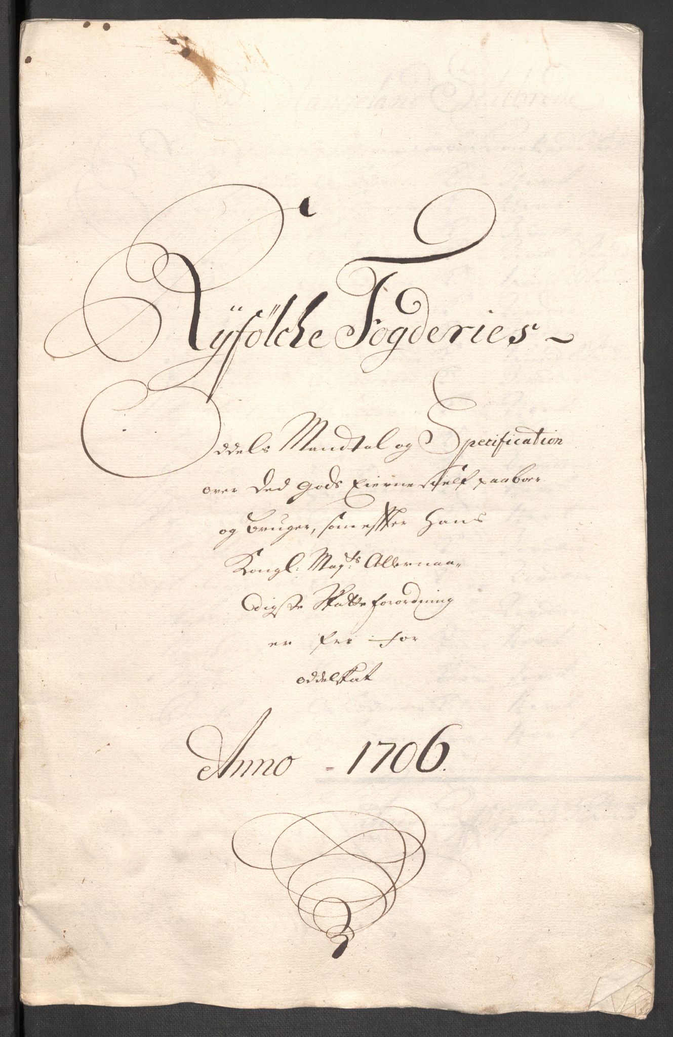 Rentekammeret inntil 1814, Reviderte regnskaper, Fogderegnskap, RA/EA-4092/R47/L2861: Fogderegnskap Ryfylke, 1706-1709, p. 60