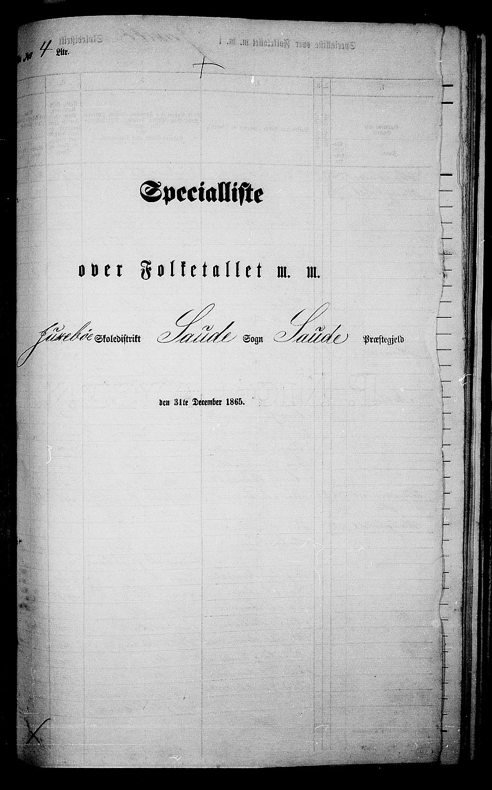 RA, 1865 census for Sauherad, 1865, p. 62