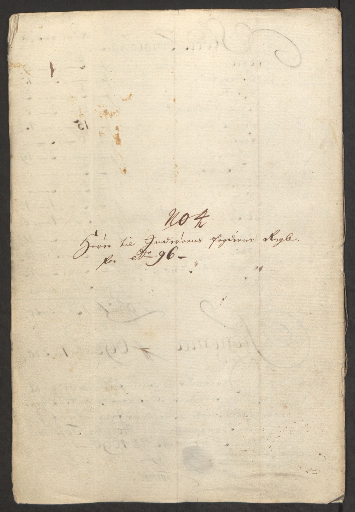 Rentekammeret inntil 1814, Reviderte regnskaper, Fogderegnskap, AV/RA-EA-4092/R63/L4309: Fogderegnskap Inderøy, 1695-1697, p. 331