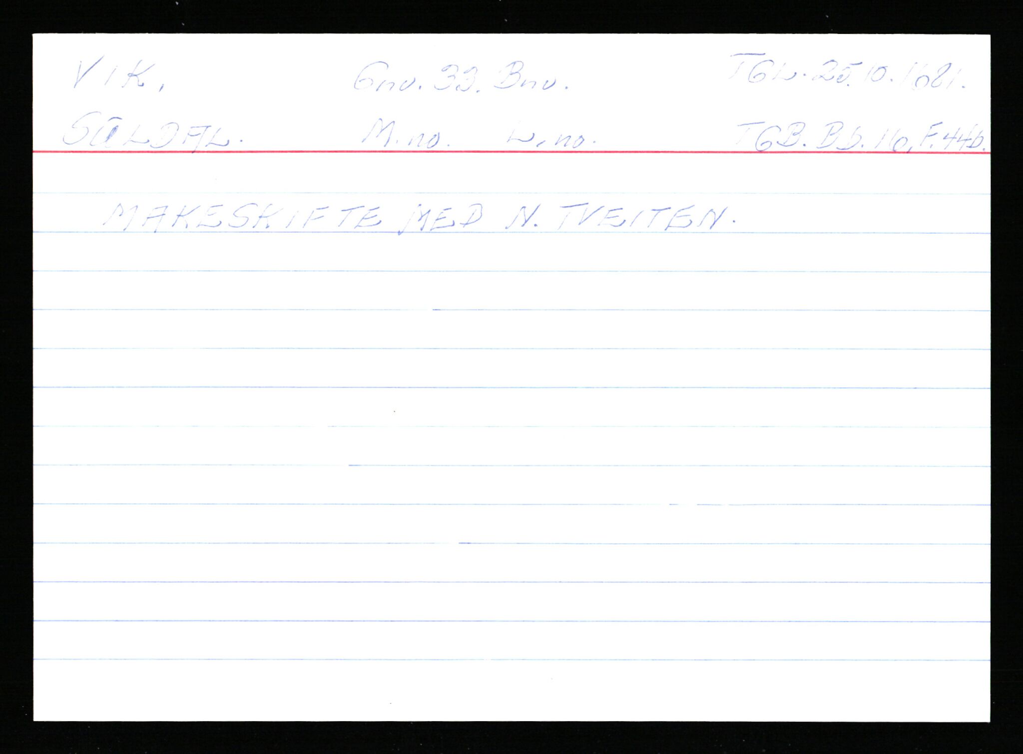 Statsarkivet i Stavanger, AV/SAST-A-101971/03/Y/Ym/L0067: Åstedskort sortert etter gårdsnavn: Vik - Vold, 1600-1950, p. 77