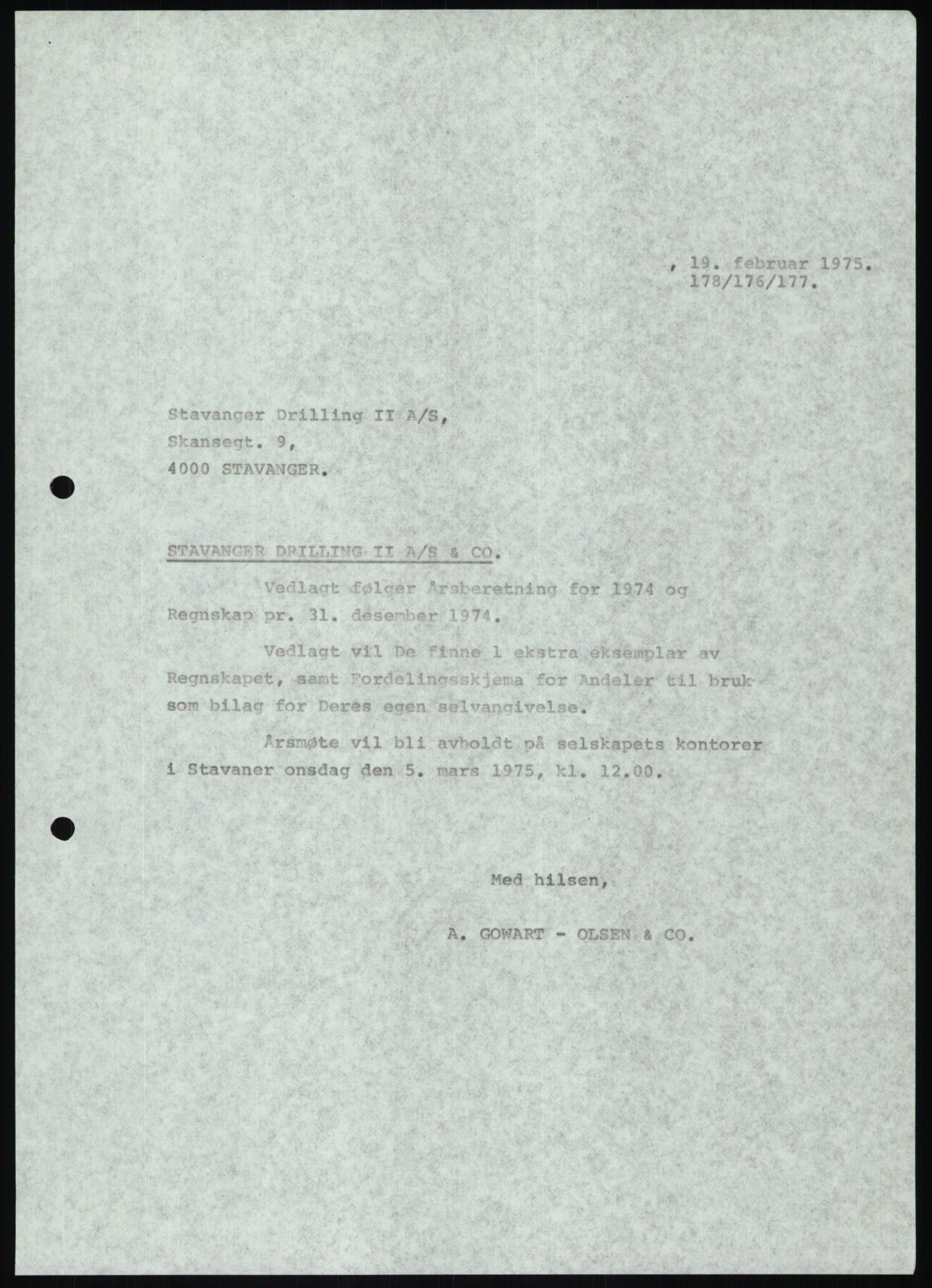 Pa 1503 - Stavanger Drilling AS, AV/SAST-A-101906/D/L0007: Korrespondanse og saksdokumenter, 1974-1981, p. 1072