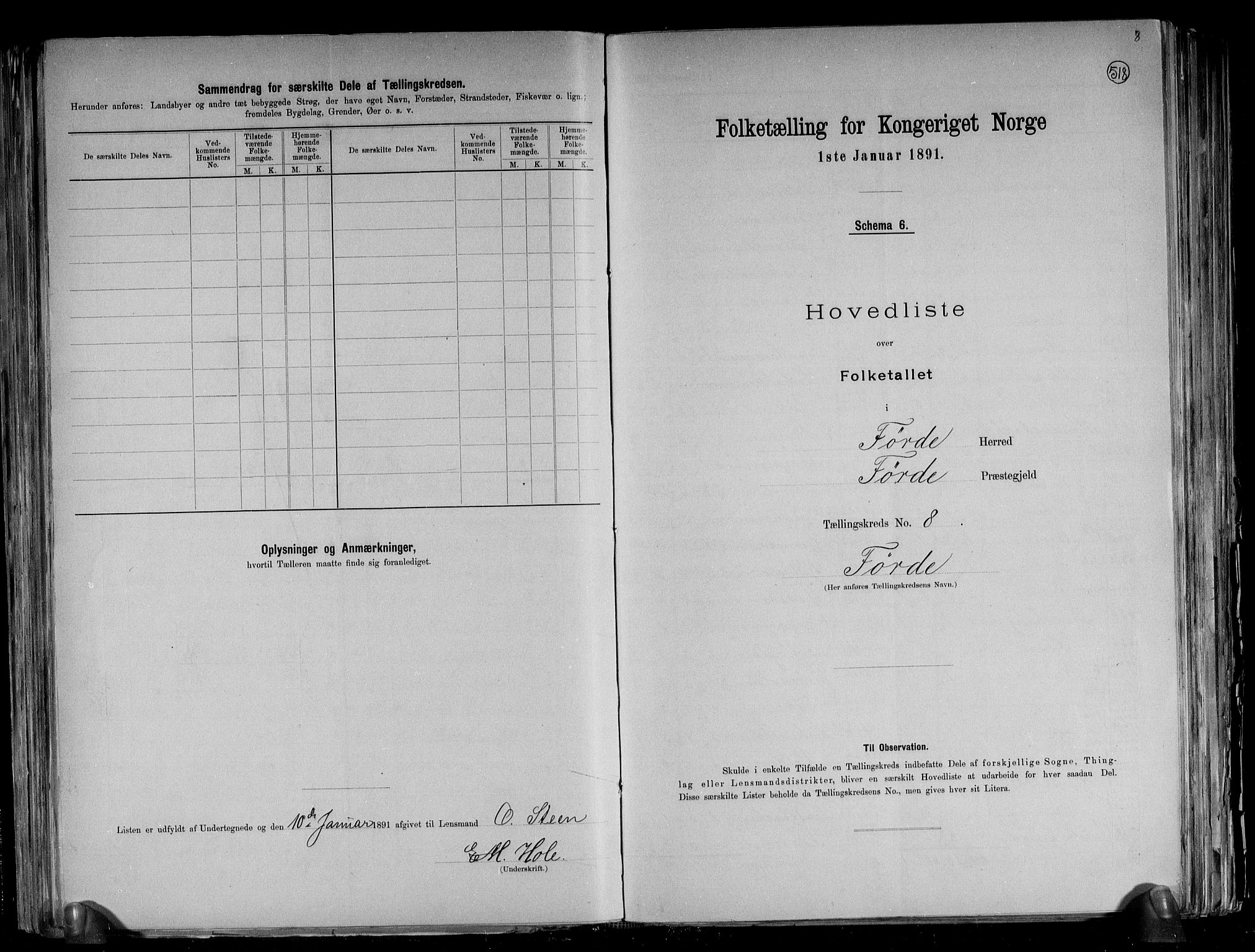 RA, 1891 census for 1432 Førde, 1891, p. 18