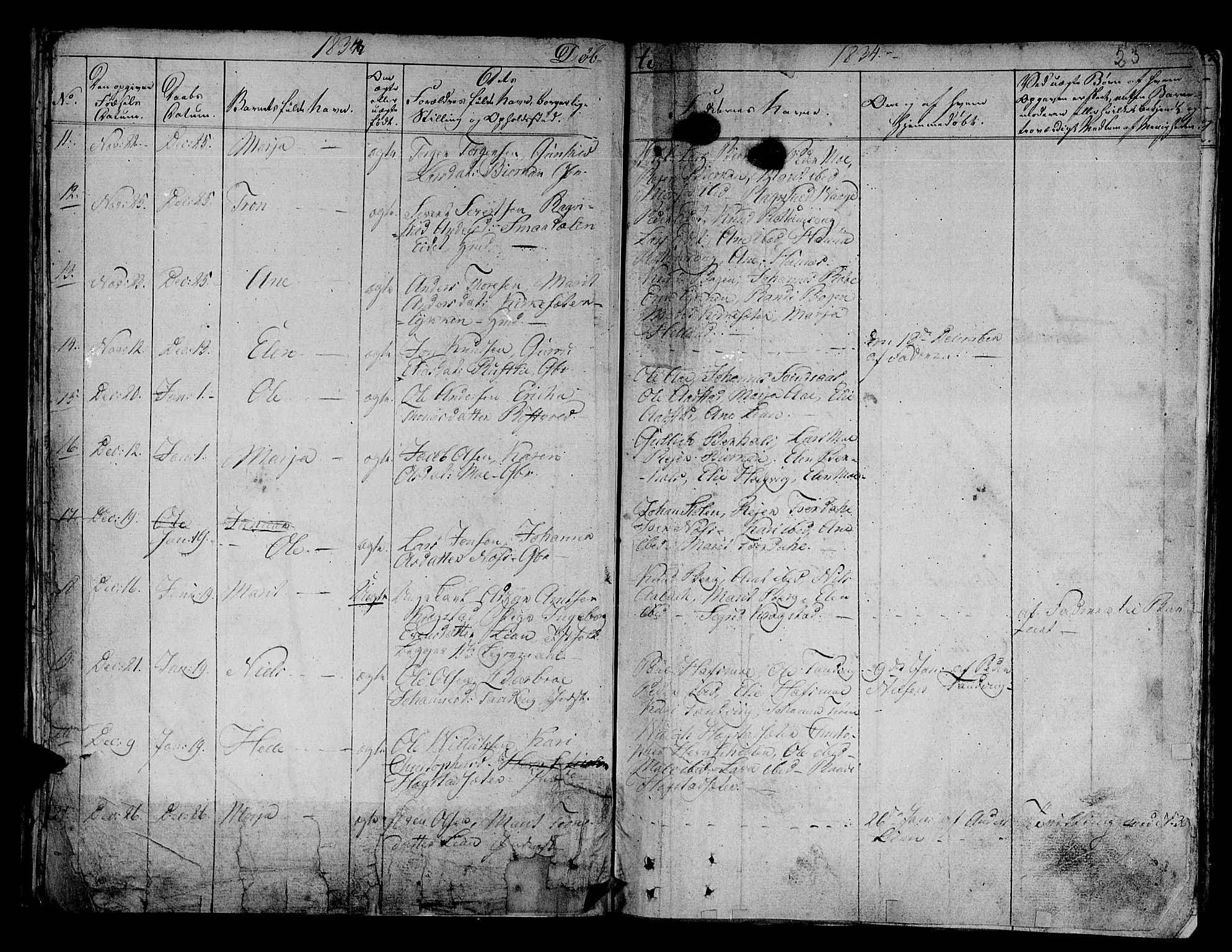 Ministerialprotokoller, klokkerbøker og fødselsregistre - Sør-Trøndelag, AV/SAT-A-1456/630/L0492: Parish register (official) no. 630A05, 1830-1840, p. 23