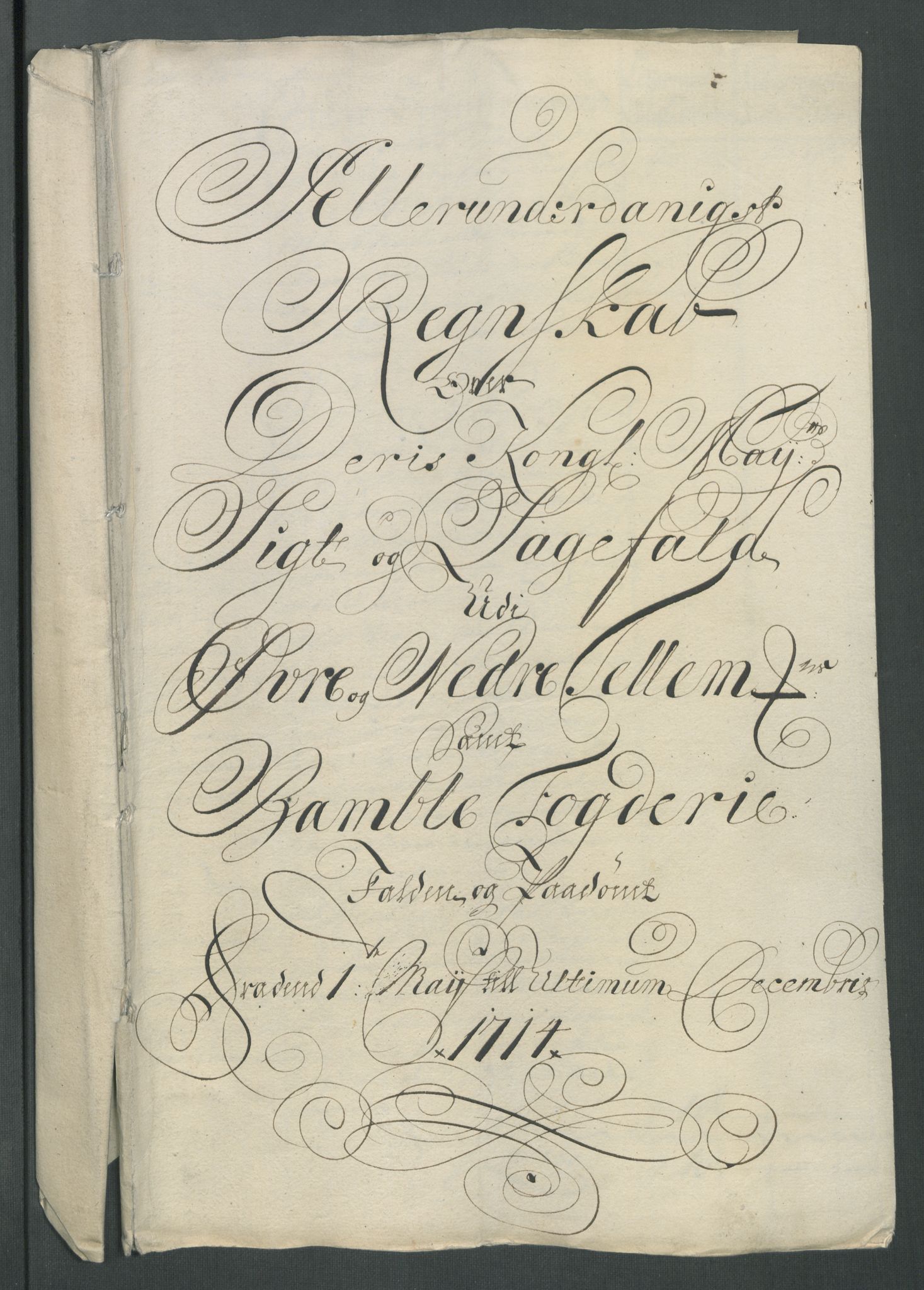 Rentekammeret inntil 1814, Reviderte regnskaper, Fogderegnskap, RA/EA-4092/R36/L2126: Fogderegnskap Øvre og Nedre Telemark og Bamble, 1714, p. 167