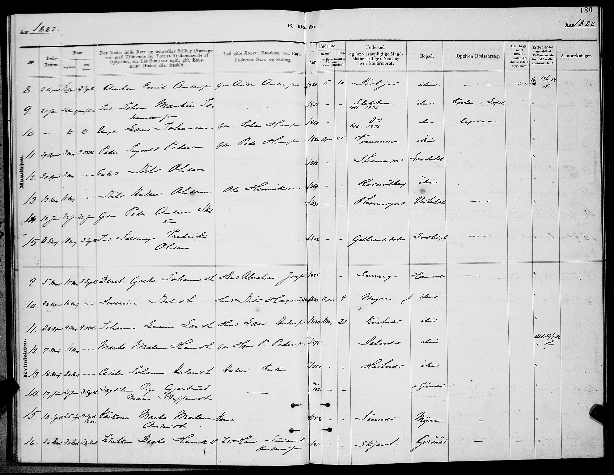 Balsfjord sokneprestembete, SATØ/S-1303/G/Ga/L0007klokker: Parish register (copy) no. 7, 1878-1889, p. 180