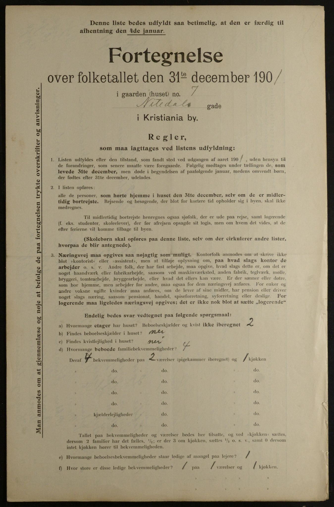 OBA, Municipal Census 1901 for Kristiania, 1901, p. 10927