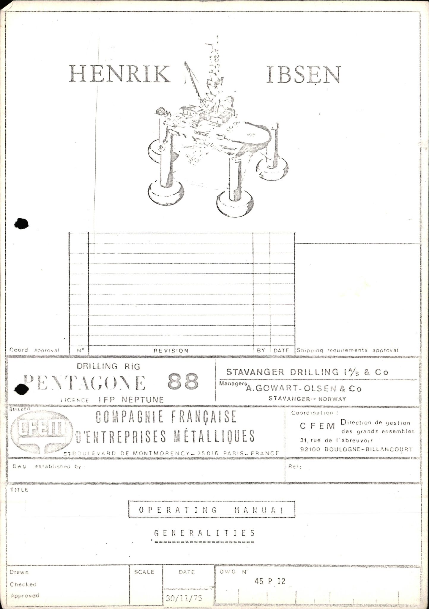 Pa 1503 - Stavanger Drilling AS, AV/SAST-A-101906/2/E/Eb/Eba/L0011: Snuforsøk, 1975-1980