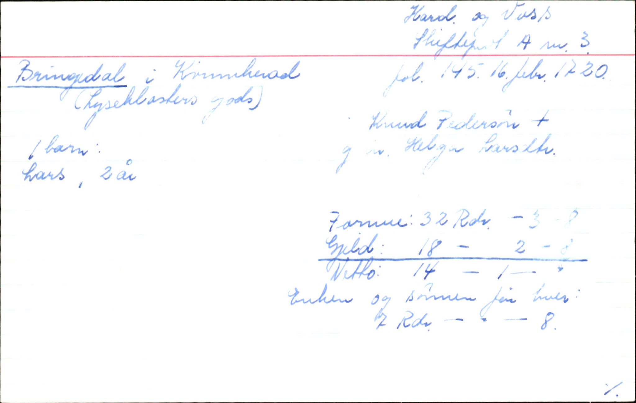 Skiftekort ved Statsarkivet i Bergen, SAB/SKIFTEKORT/002/L0001: Skifteprotokoll nr. 1-3, 1695-1721, p. 1257