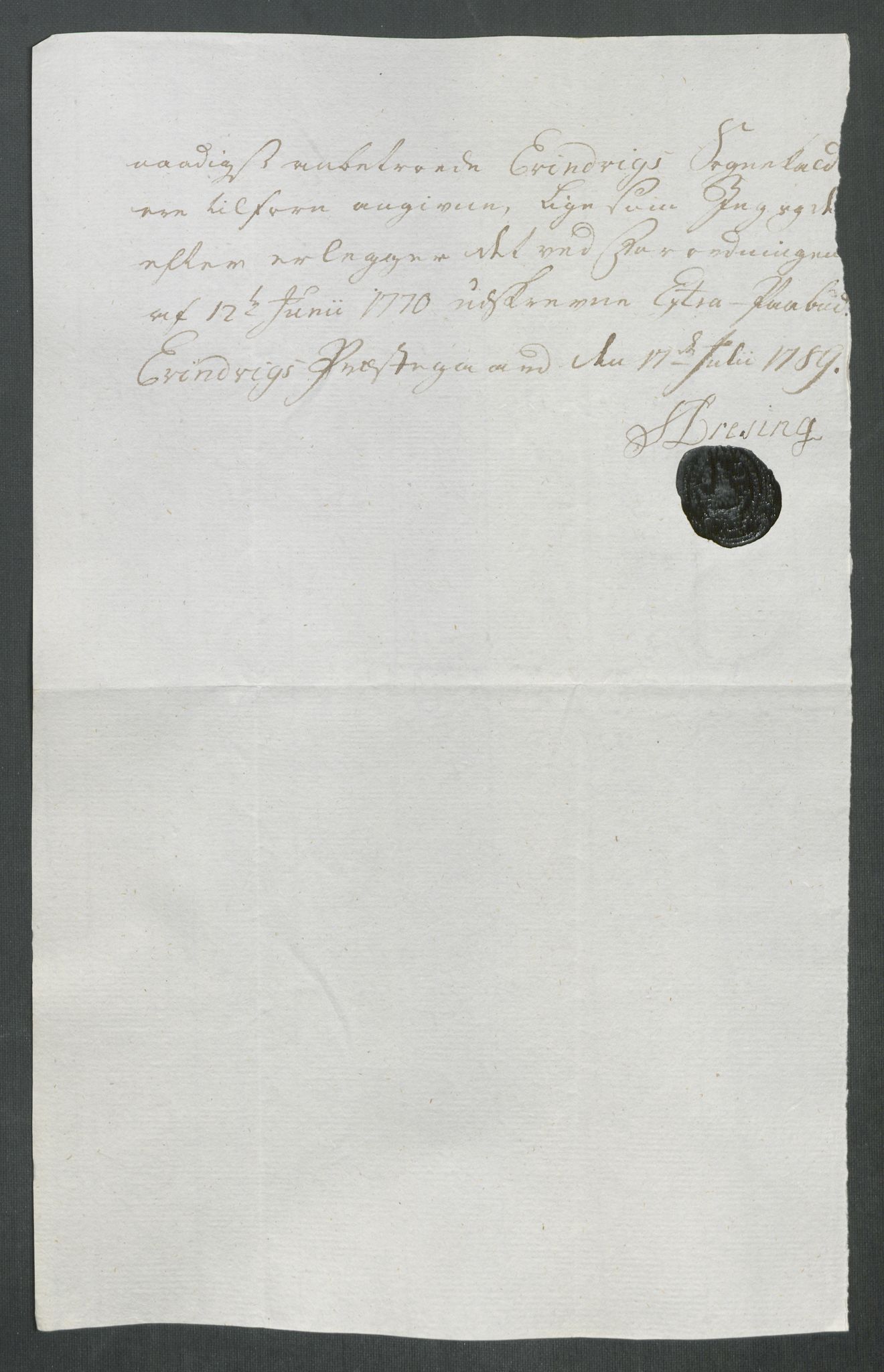 Rentekammeret inntil 1814, Reviderte regnskaper, Mindre regnskaper, AV/RA-EA-4068/Rf/Rfe/L0057: Ytre og Indre Sogn fogderi, 1789, p. 331