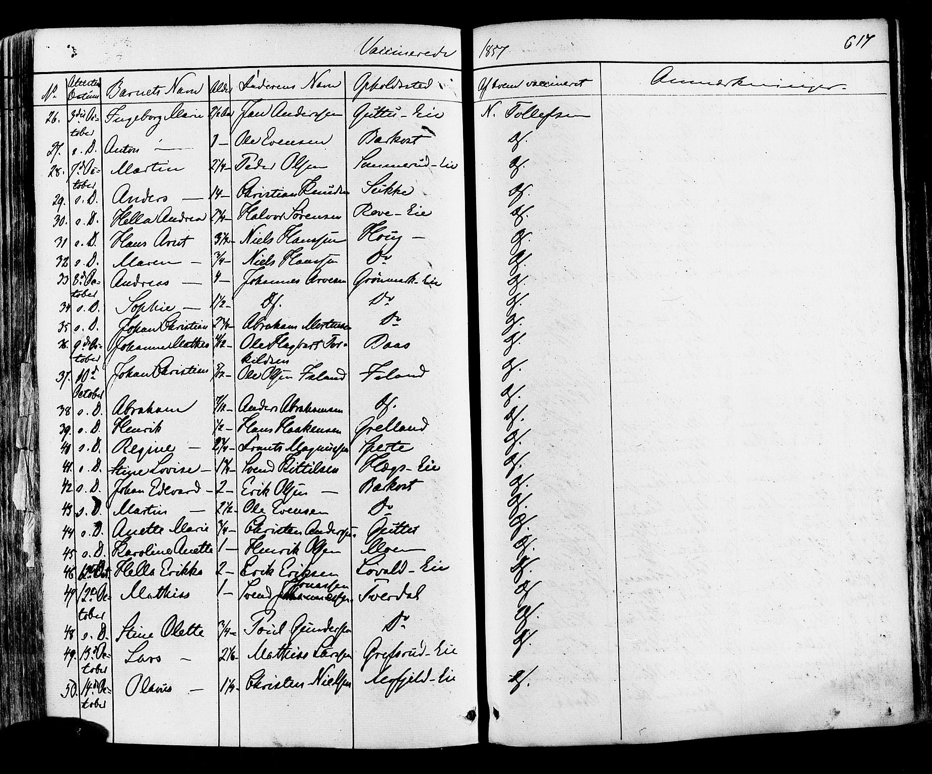 Botne kirkebøker, AV/SAKO-A-340/F/Fa/L0006: Parish register (official) no. I 6, 1836-1877, p. 617