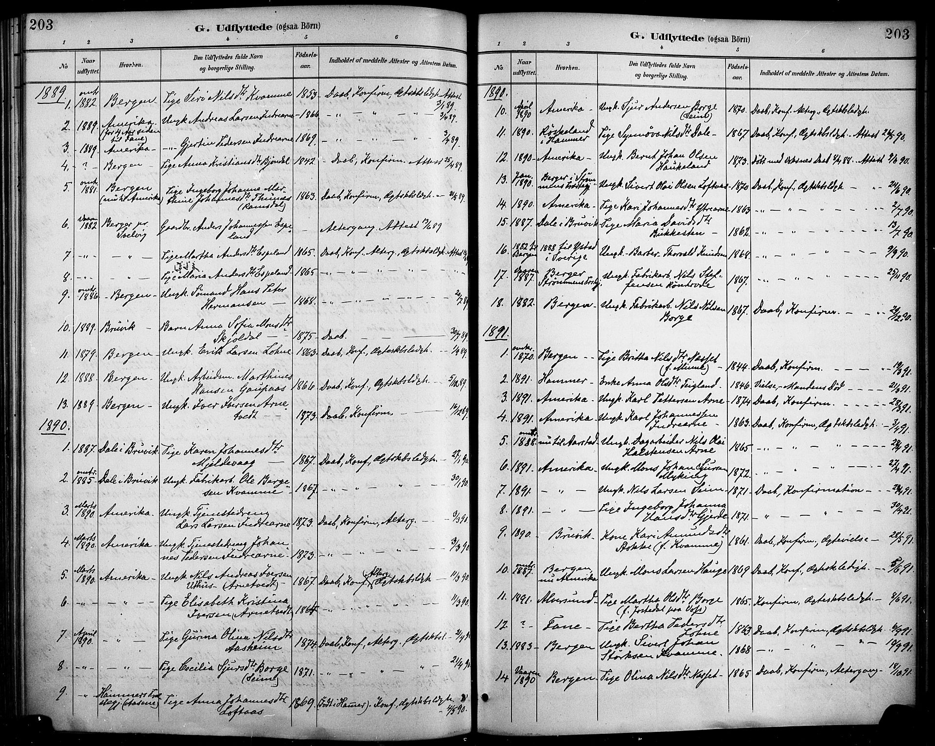 Haus sokneprestembete, AV/SAB-A-75601/H/Haa/Haad/L0001: Parish register (official) no. D 1, 1887-1898, p. 203