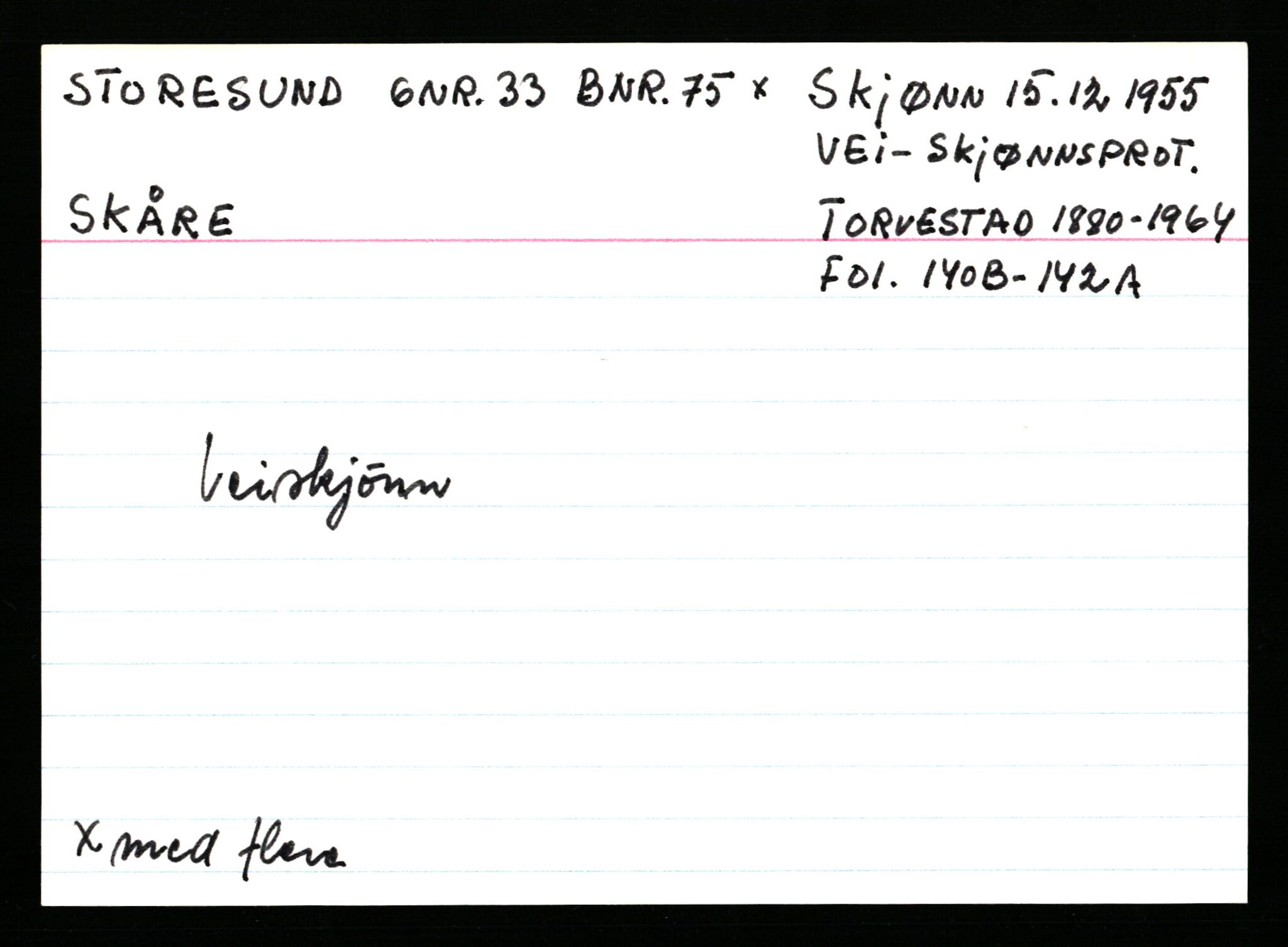 Statsarkivet i Stavanger, AV/SAST-A-101971/03/Y/Ym/L0056: Åstedskort sortert etter gårdsnavn: Stokkeland - Sund, 1600-1950, p. 169