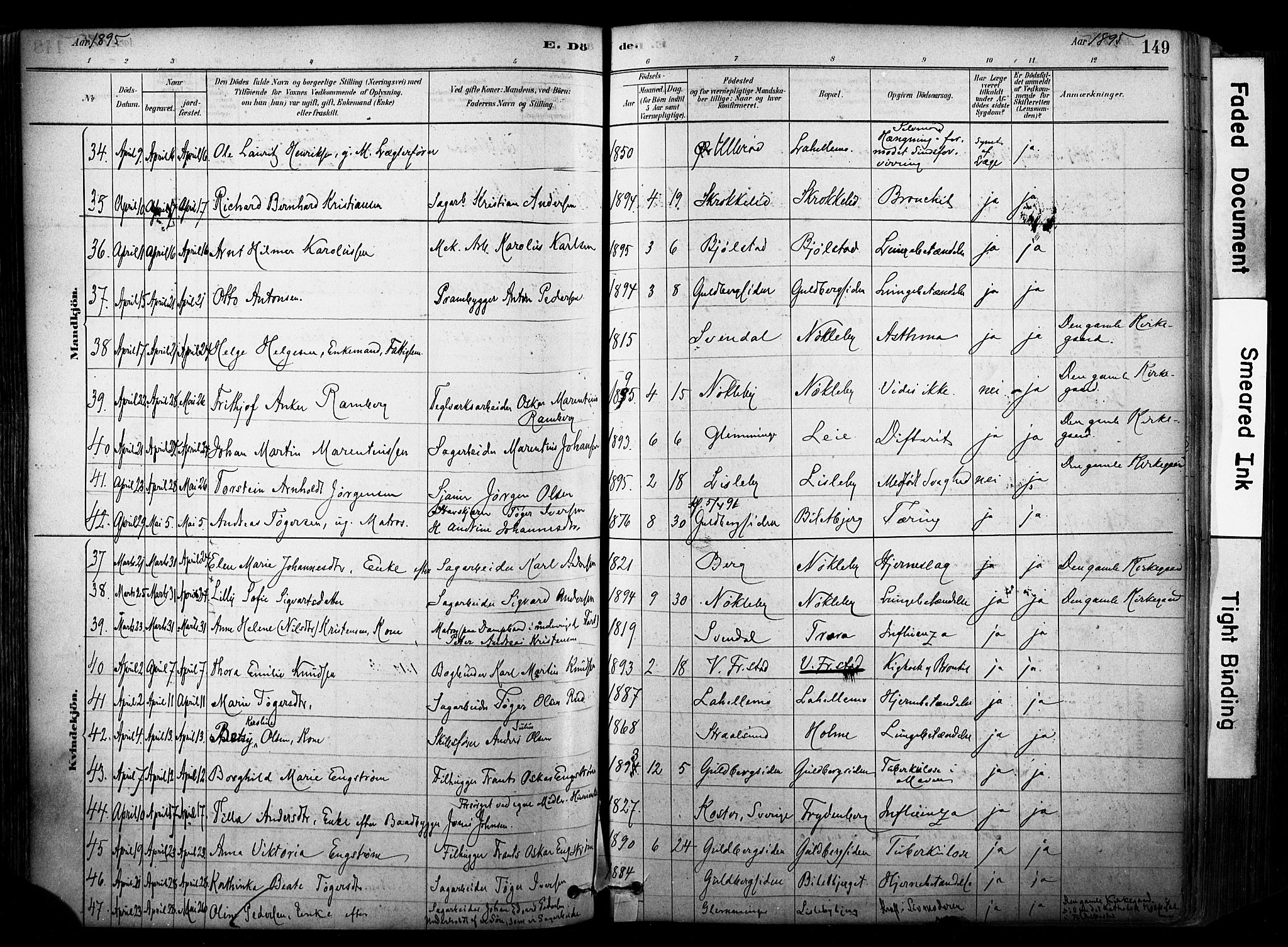 Glemmen prestekontor Kirkebøker, AV/SAO-A-10908/F/Fa/L0012: Parish register (official) no. 12, 1878-1973, p. 149
