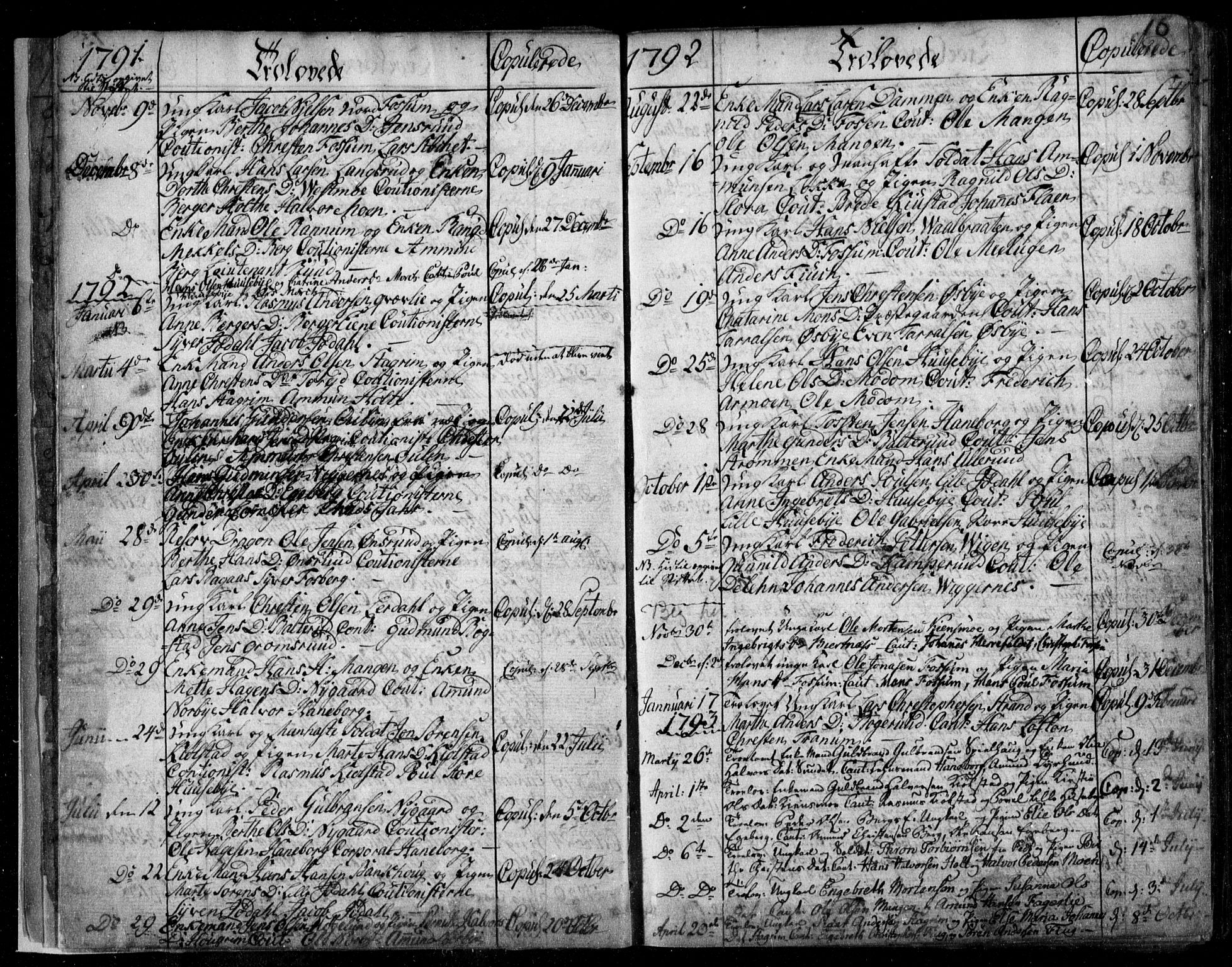 Aurskog prestekontor Kirkebøker, SAO/A-10304a/F/Fa/L0003: Parish register (official) no. I 3, 1767-1807, p. 16