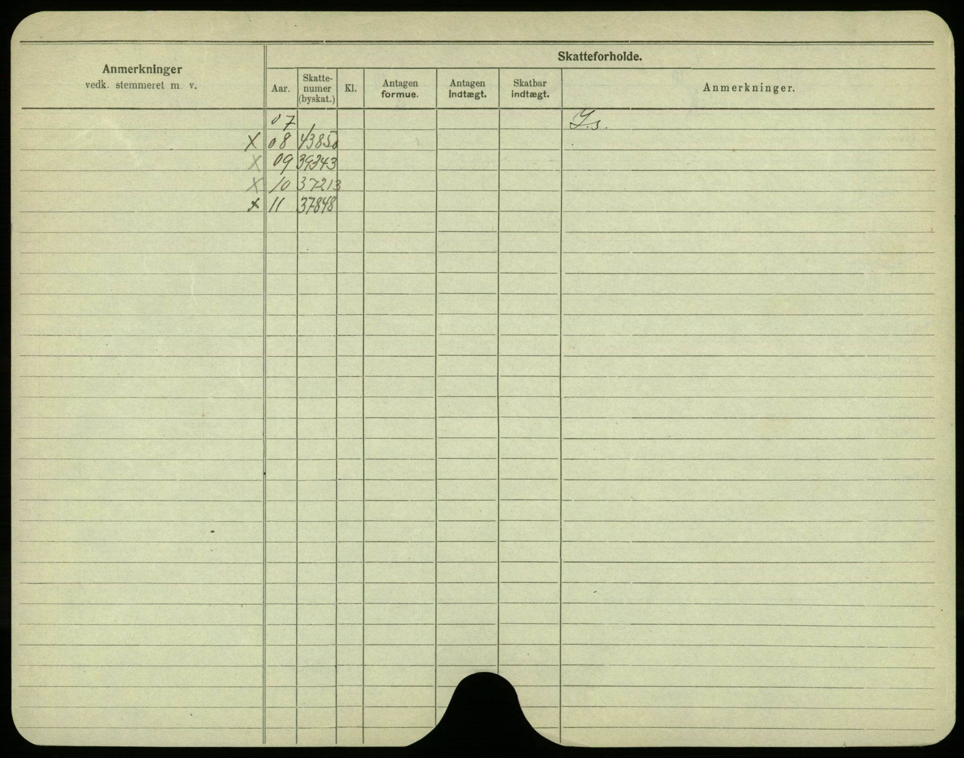 Oslo folkeregister, Registerkort, SAO/A-11715/F/Fa/Fac/L0003: Menn, 1906-1914, p. 651b
