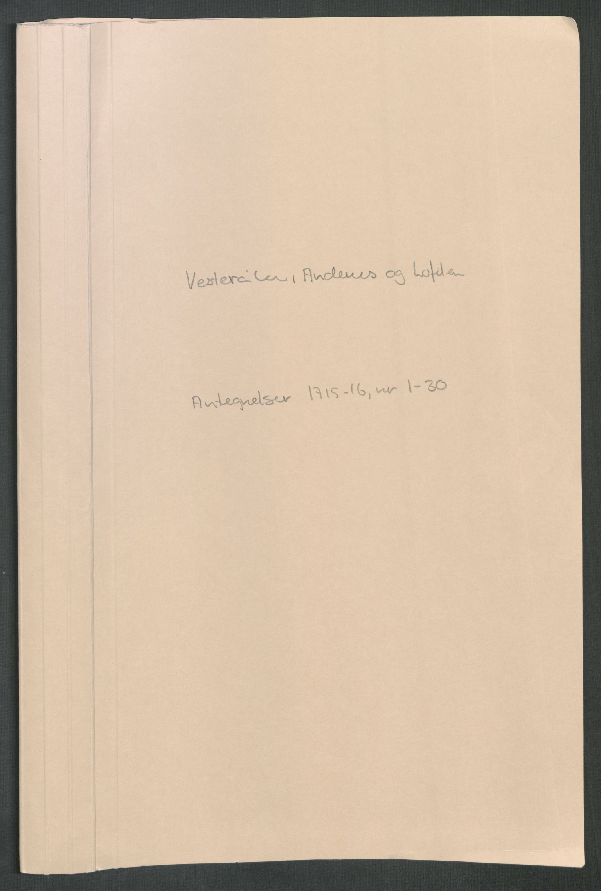 Rentekammeret inntil 1814, Reviderte regnskaper, Fogderegnskap, RA/EA-4092/R67/L4682: Fogderegnskap Vesterålen, Andenes og Lofoten, 1716, p. 320