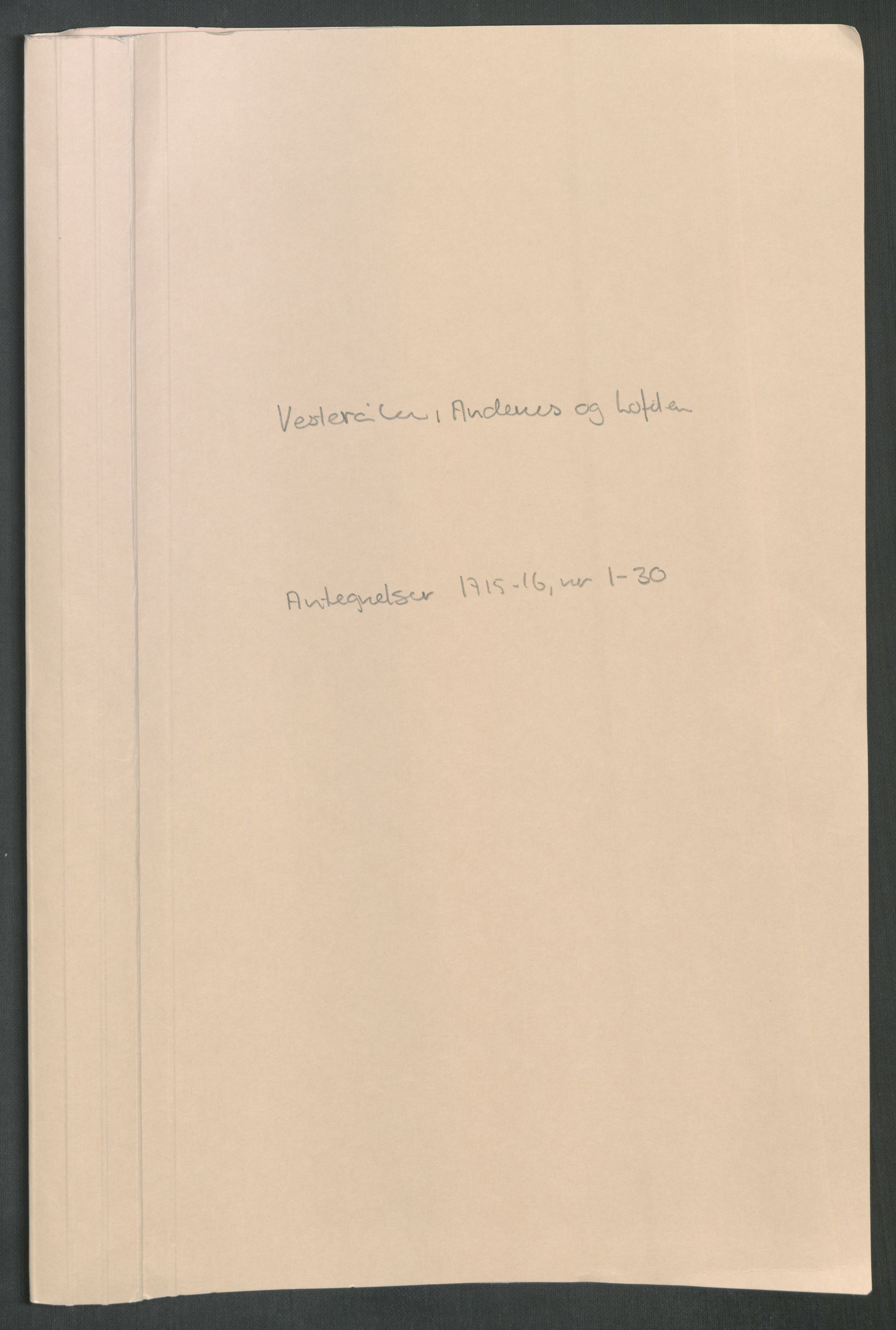 Rentekammeret inntil 1814, Reviderte regnskaper, Fogderegnskap, AV/RA-EA-4092/R67/L4682: Fogderegnskap Vesterålen, Andenes og Lofoten, 1716, p. 320