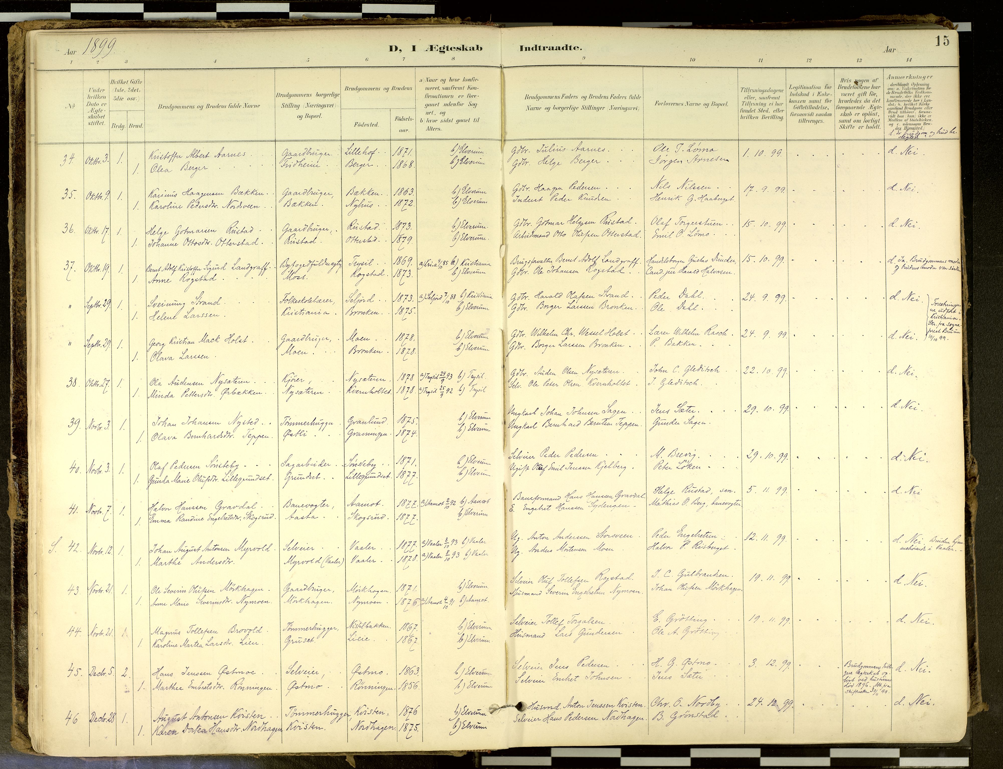 Elverum prestekontor, SAH/PREST-044/H/Ha/Haa/L0018: Parish register (official) no. 18, 1894-1914, p. 15