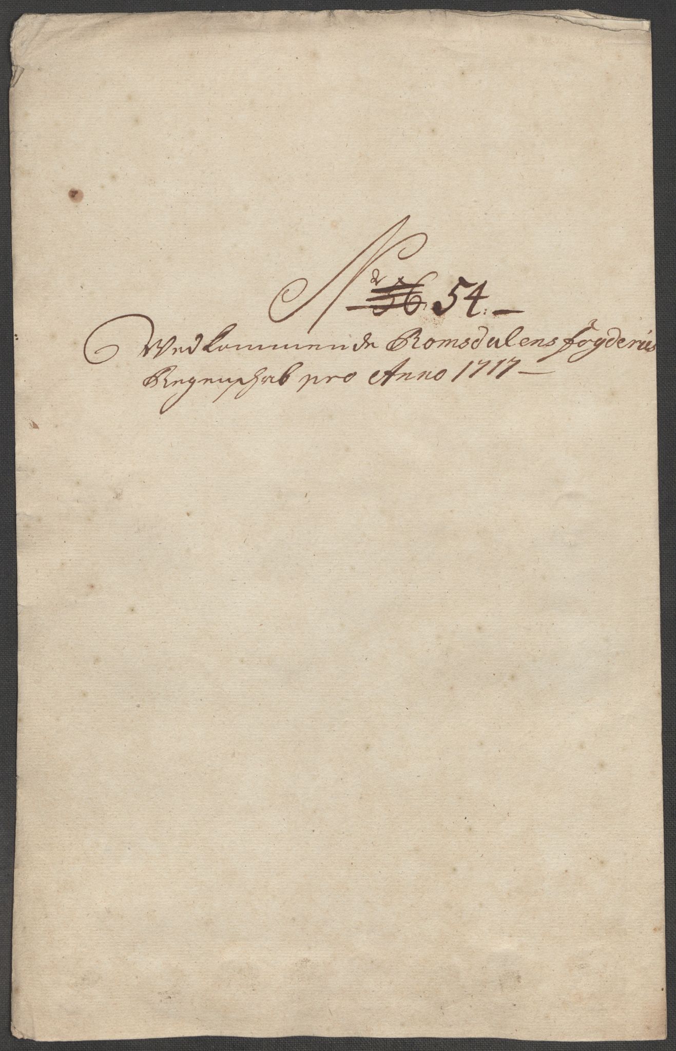 Rentekammeret inntil 1814, Reviderte regnskaper, Fogderegnskap, AV/RA-EA-4092/R55/L3664: Fogderegnskap Romsdal, 1717, p. 288