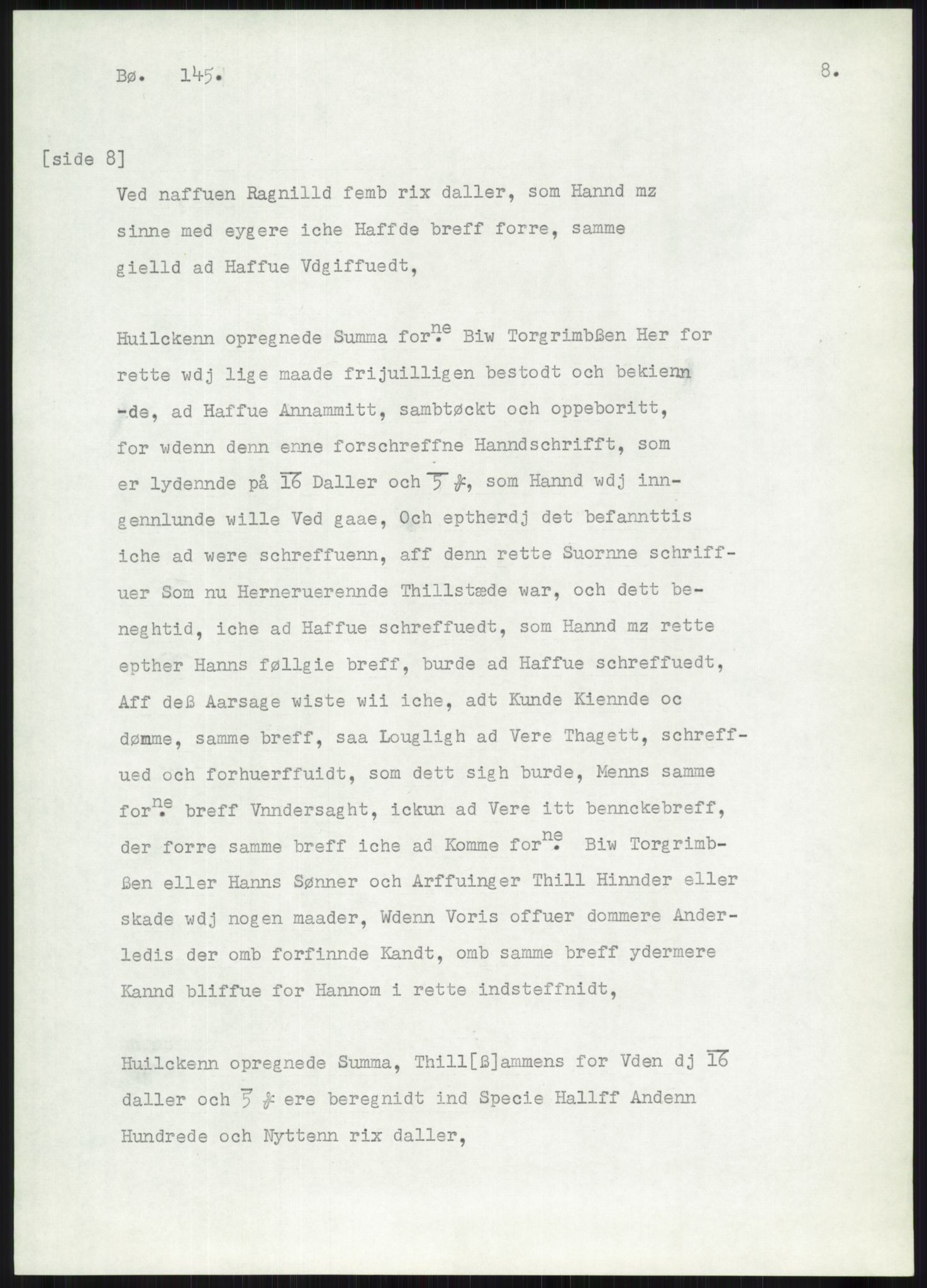 Samlinger til kildeutgivelse, Diplomavskriftsamlingen, AV/RA-EA-4053/H/Ha, p. 654