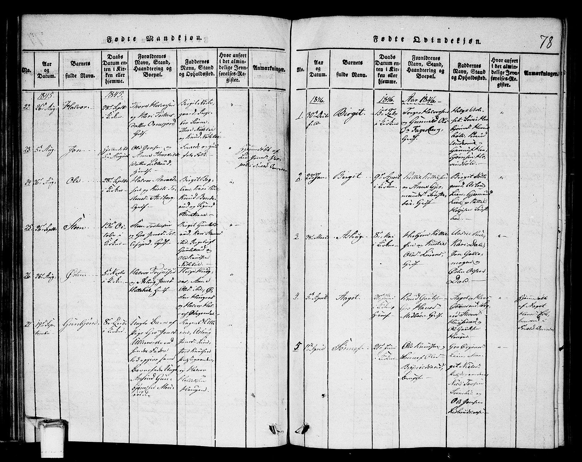 Tinn kirkebøker, SAKO/A-308/G/Gb/L0001: Parish register (copy) no. II 1 /2, 1837-1850, p. 78