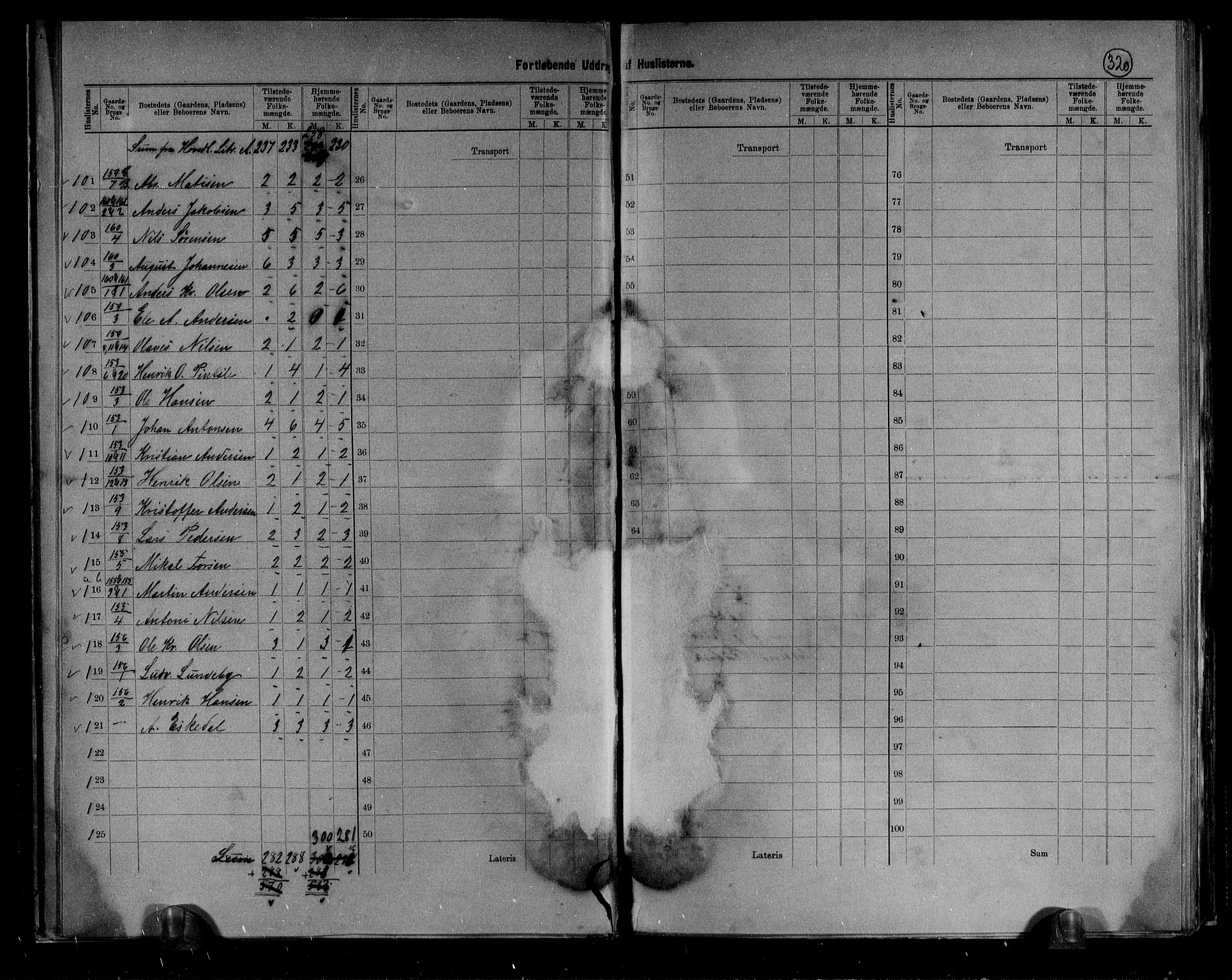 RA, 1891 census for 0724 Sandeherred, 1891, p. 26