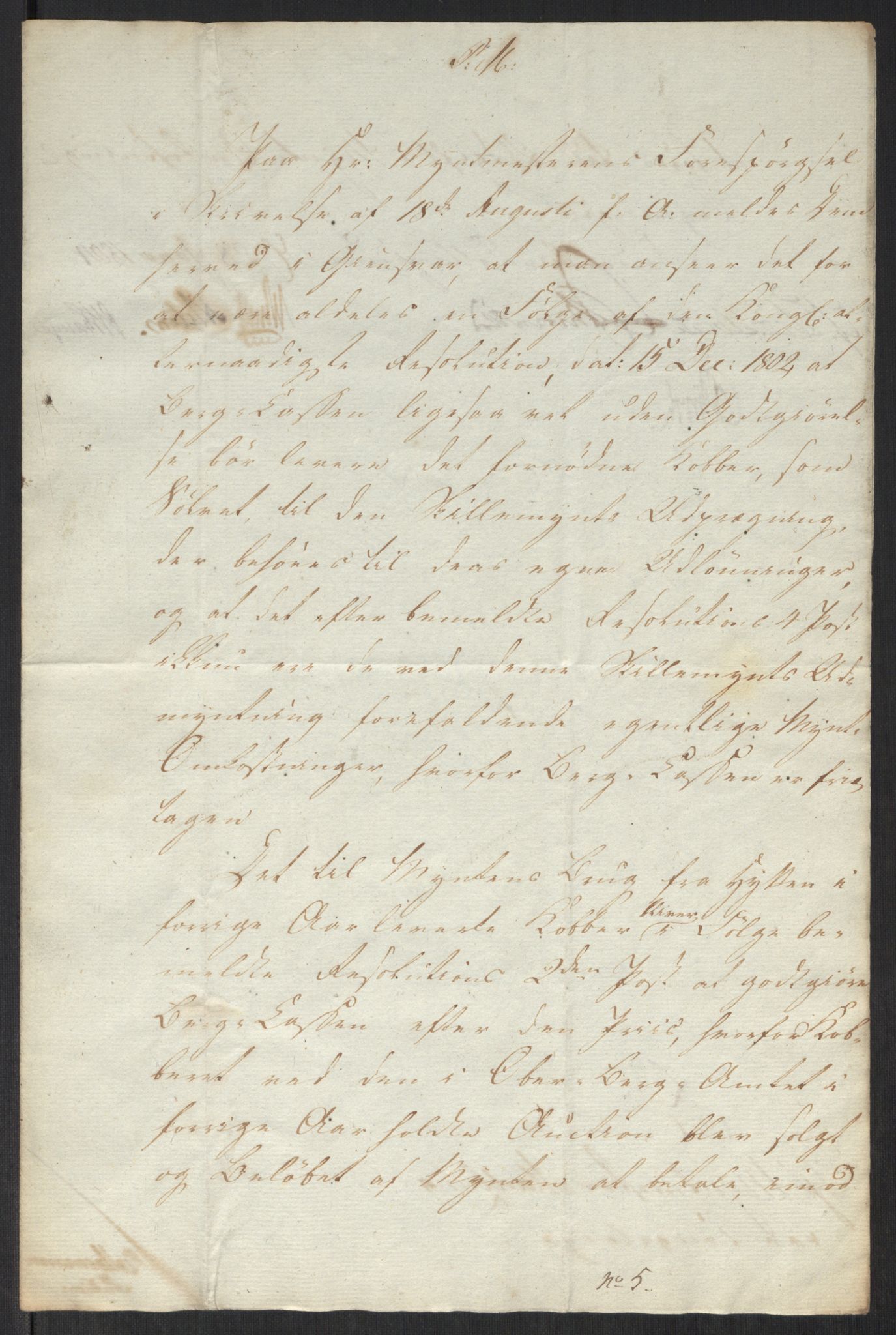 Rentekammeret inntil 1814, Realistisk ordnet avdeling, AV/RA-EA-4070/Oa/L0008: [Y6]: Embetsbrev til myntmesteren på Kongsberg (1797-1806 og 1808-1813), 1797-1813, p. 194