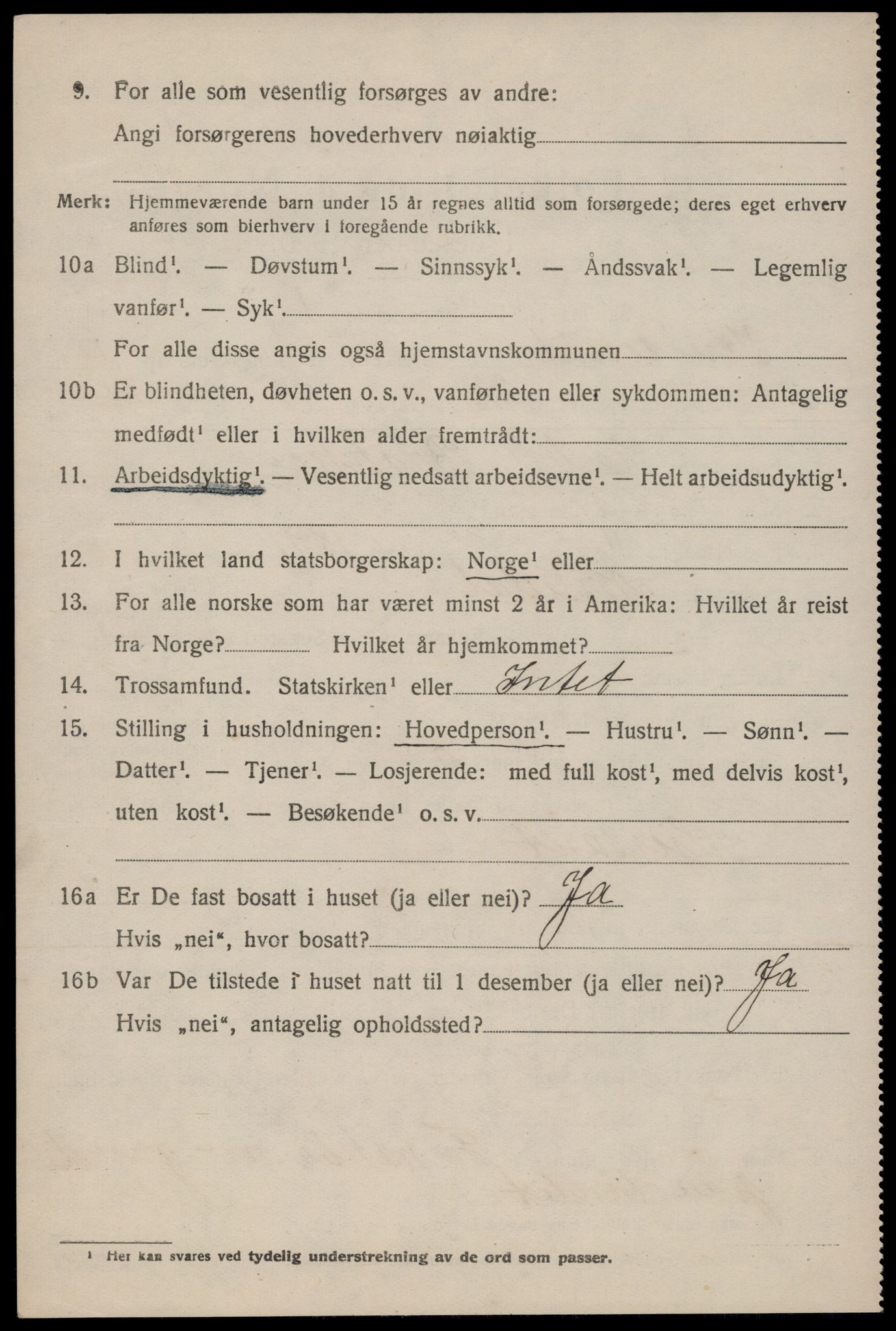 SAKO, 1920 census for Kviteseid, 1920, p. 2824