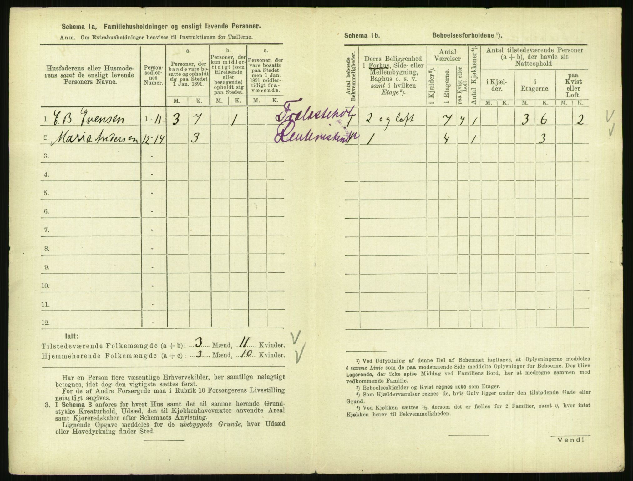 RA, 1891 census for 0903 Arendal, 1891, p. 739