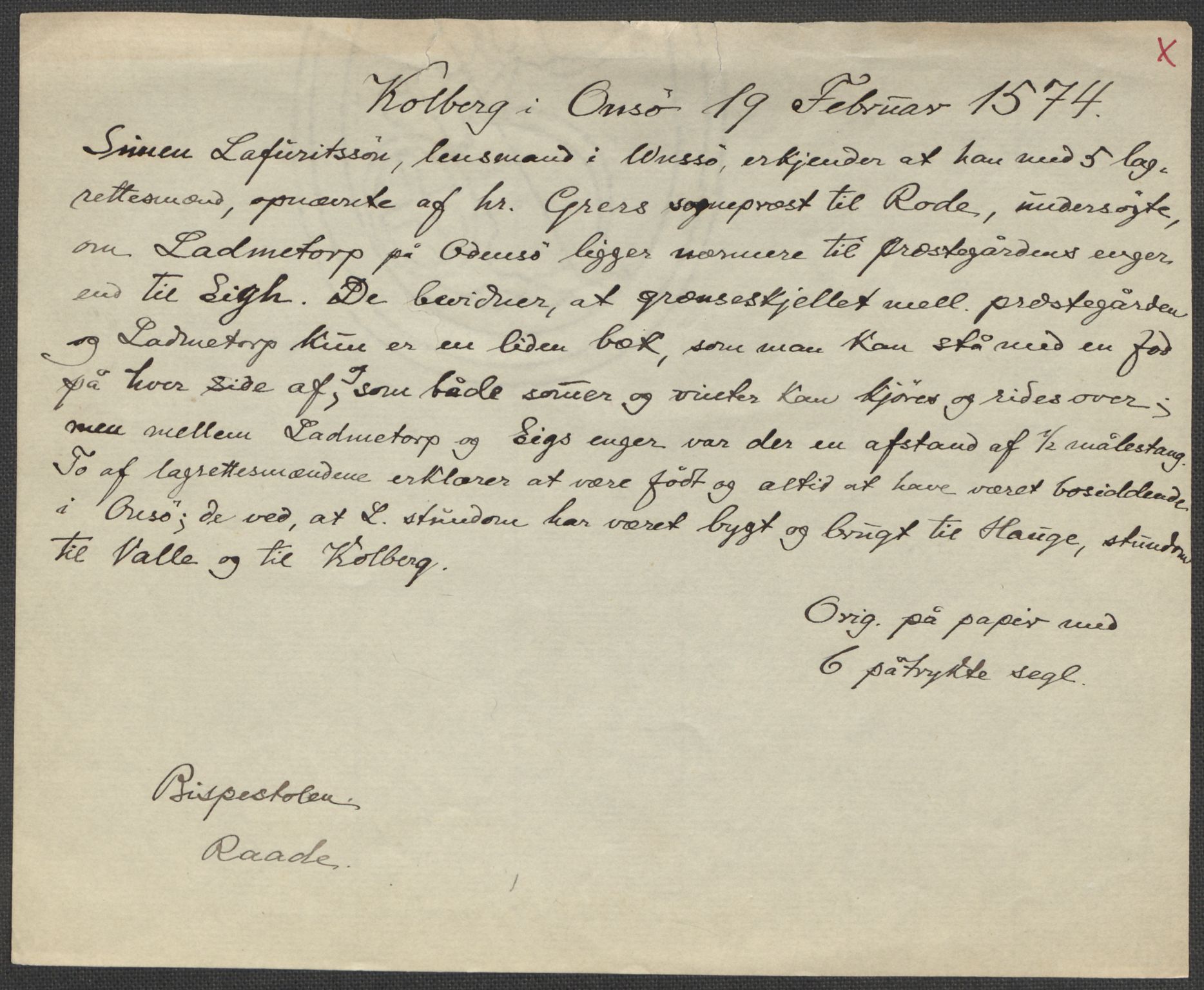 Riksarkivets diplomsamling, AV/RA-EA-5965/F15/L0005: Prestearkiv - Østfold, 1572-1830, p. 4