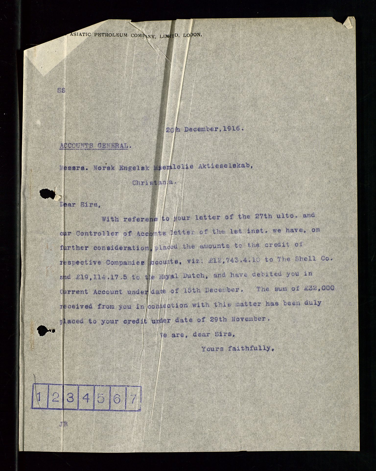 Pa 1521 - A/S Norske Shell, SAST/A-101915/E/Ea/Eaa/L0001: Sjefskorrespondanse, 1917, p. 552