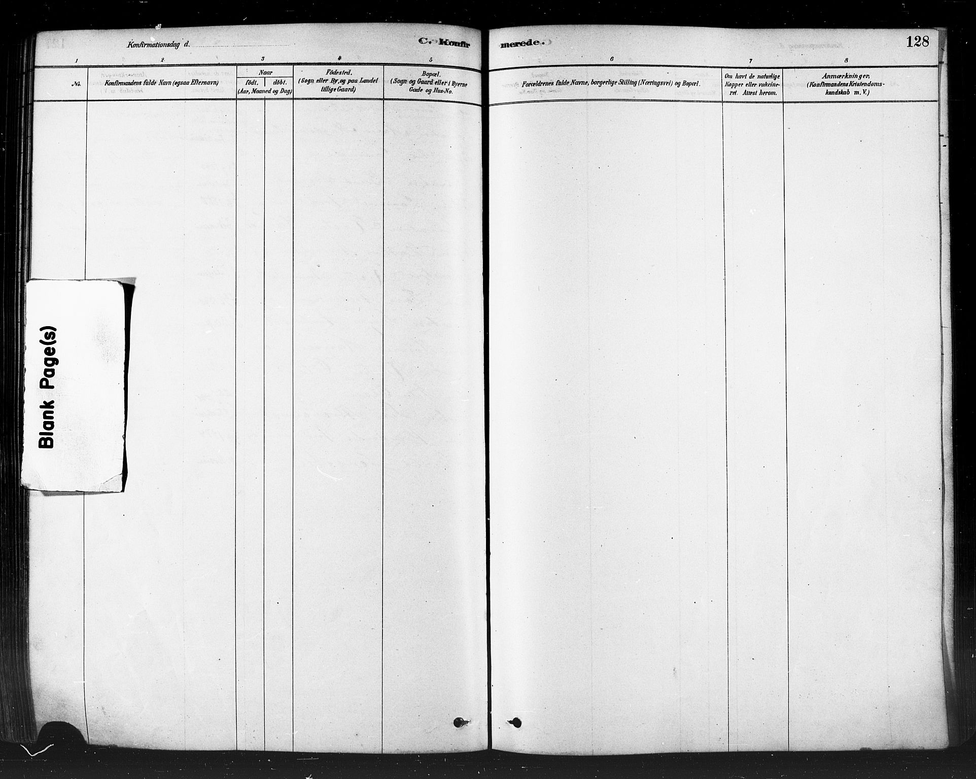 Måsøy sokneprestkontor, AV/SATØ-S-1348/H/Ha/L0004kirke: Parish register (official) no. 4, 1878-1891, p. 128