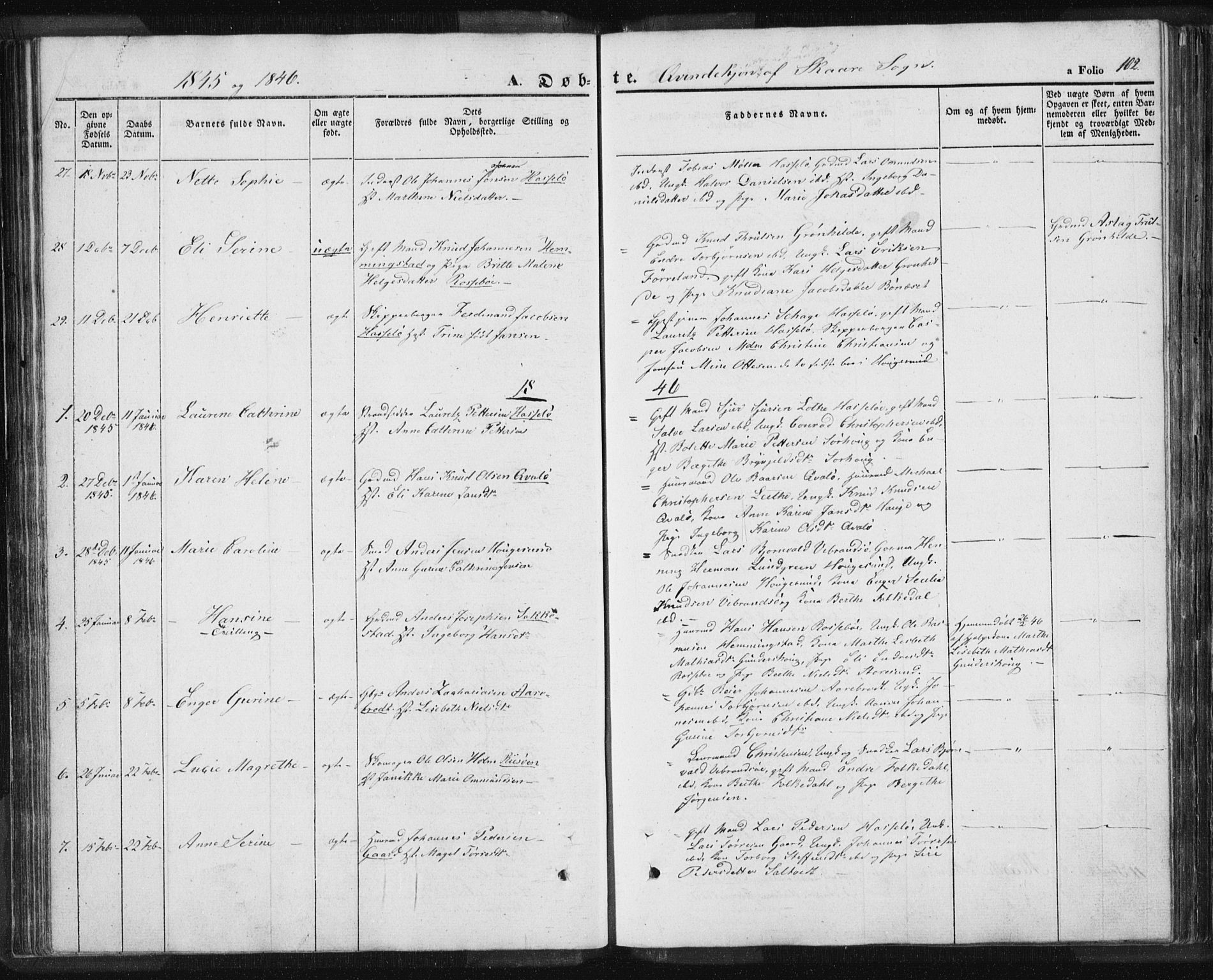 Torvastad sokneprestkontor, SAST/A -101857/H/Ha/Haa/L0006: Parish register (official) no. A 6, 1836-1847, p. 102