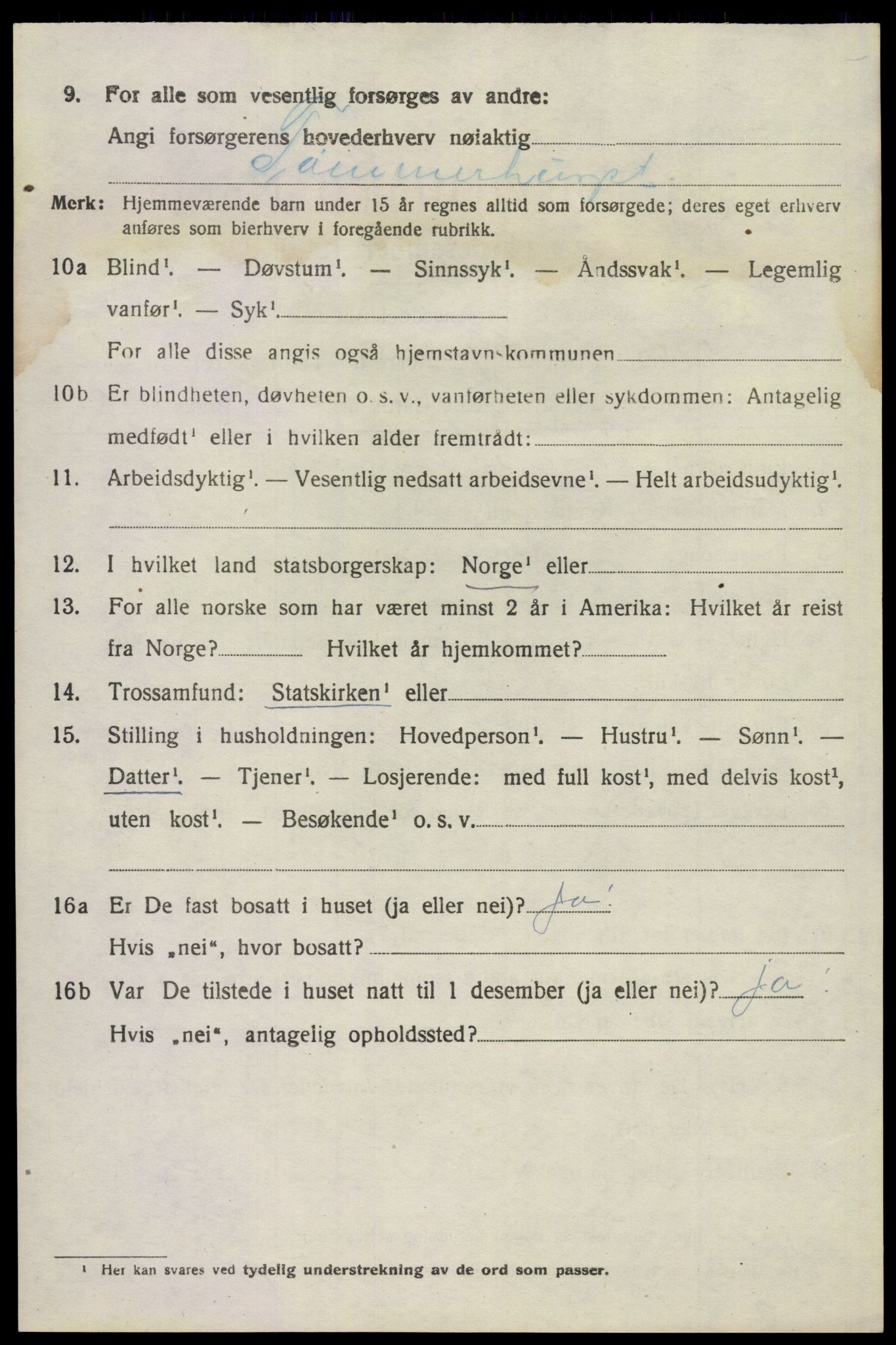 SAKO, 1920 census for Hovin, 1920, p. 1470